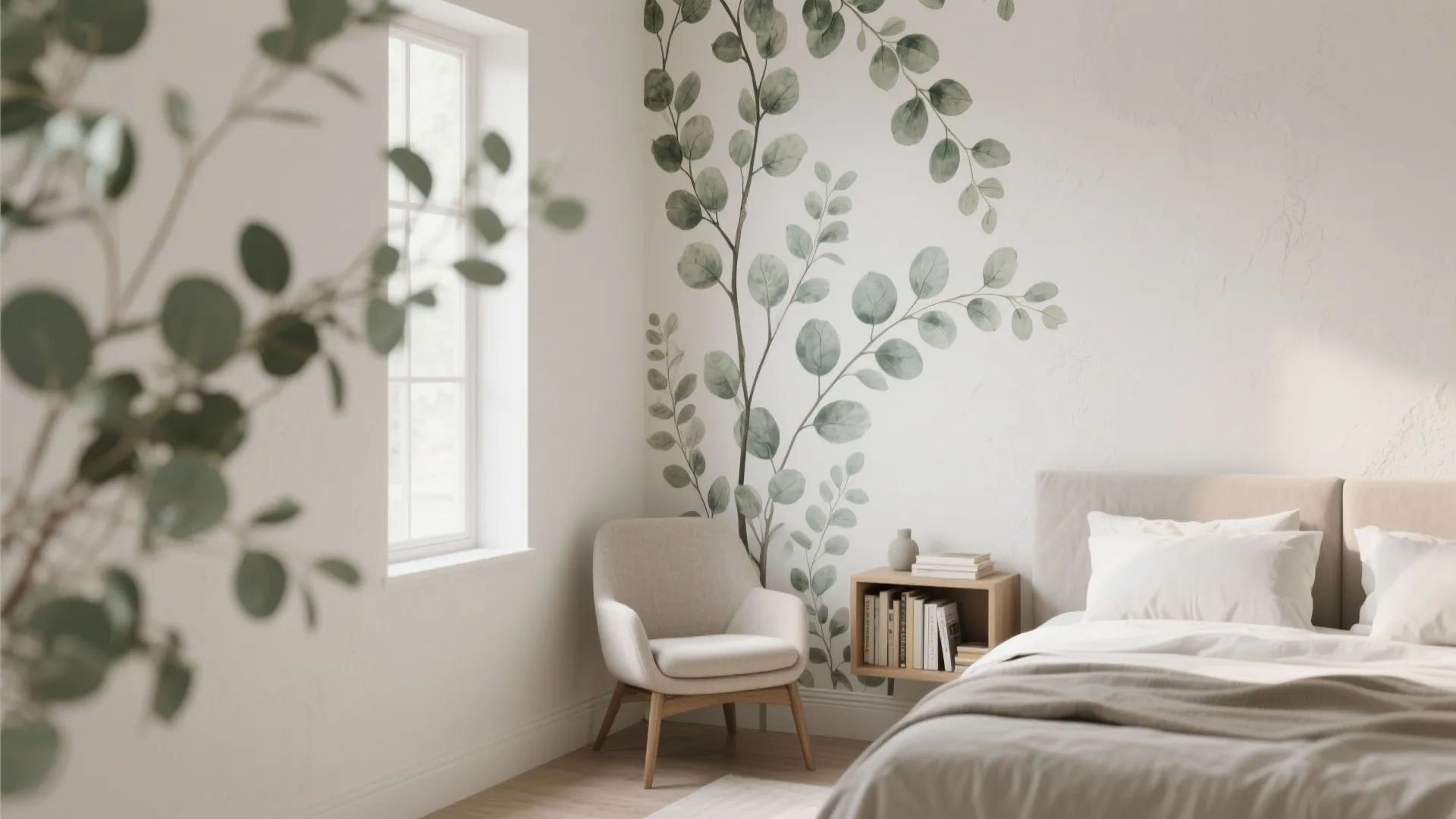 3. Nature-Inspired Corner Mural