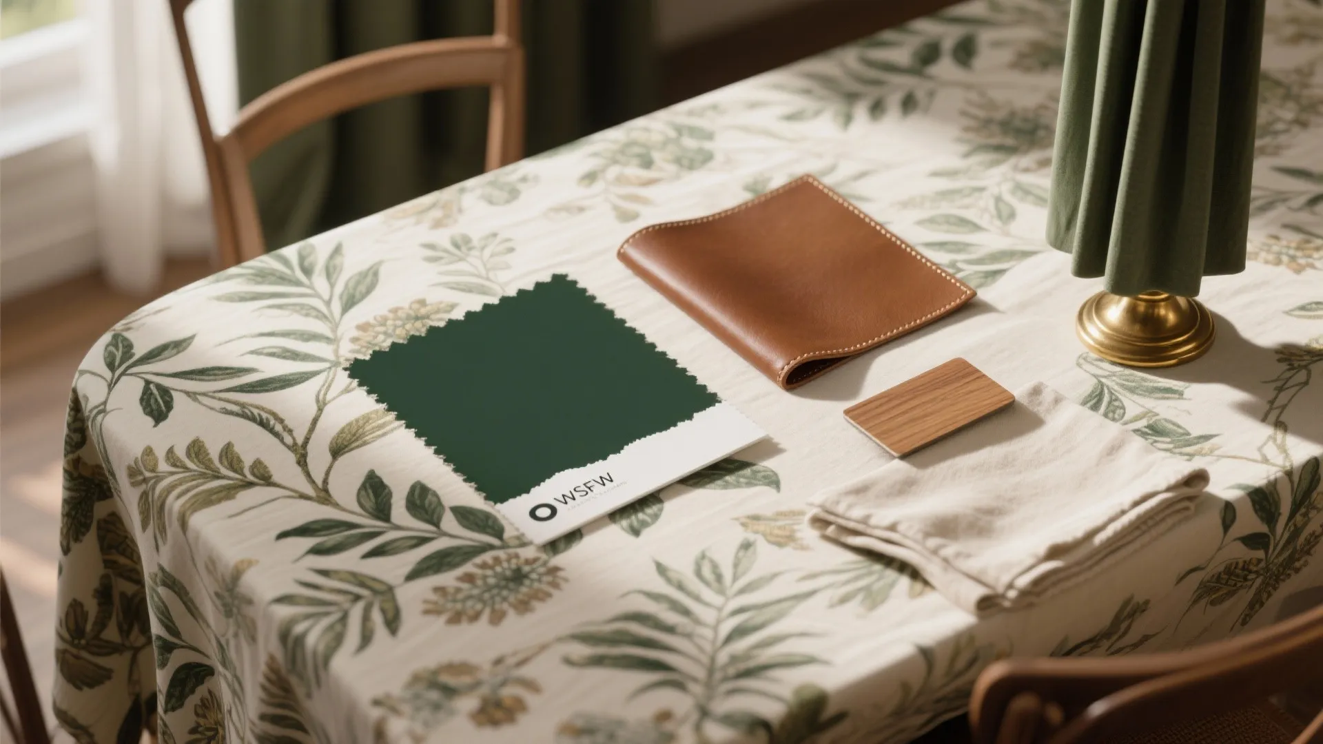 Patterned Drapery as Focal Art