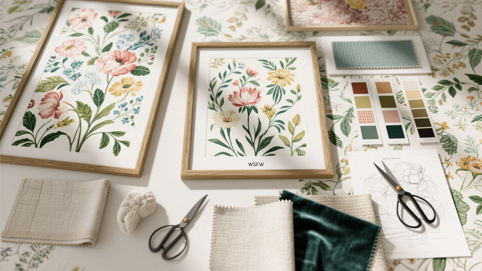 3. Botanical Prints and Scaled Patterns