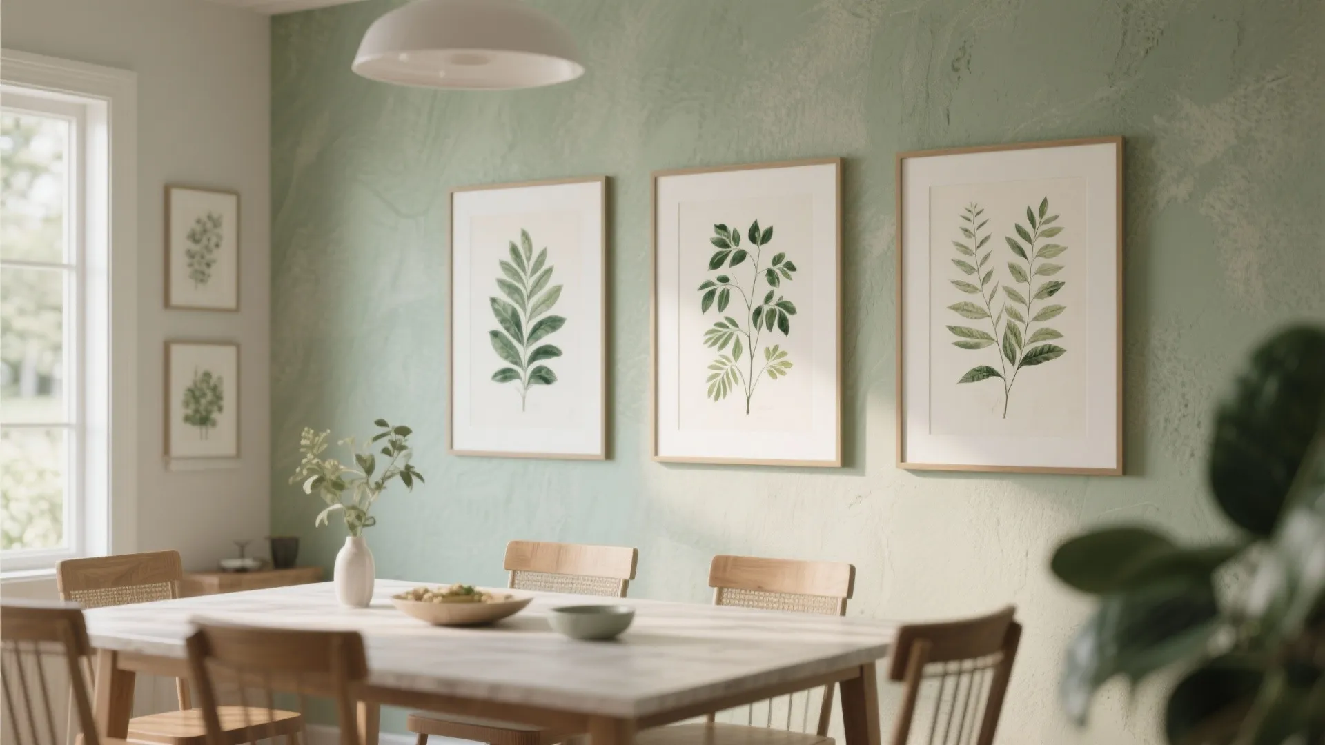 2. Botanical Prints in Floating Frames