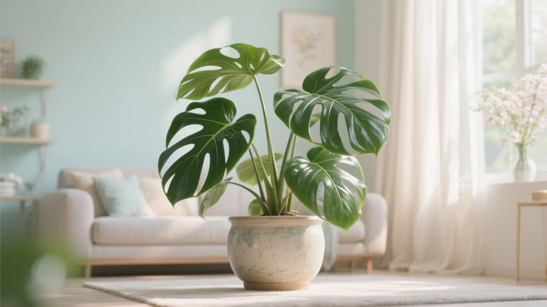 2. Pops of Botanical Green