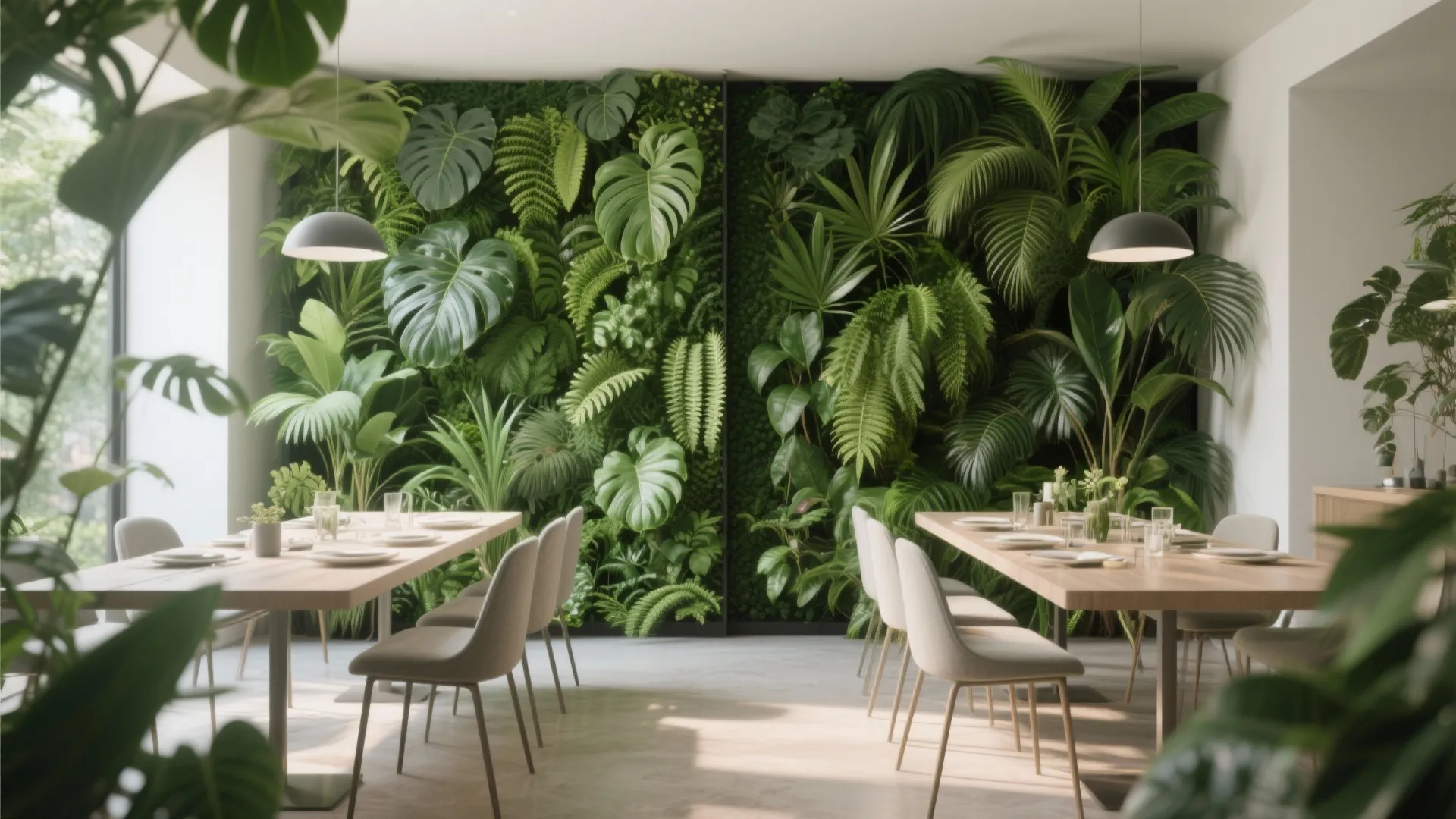 5. Botanical Green Walls
