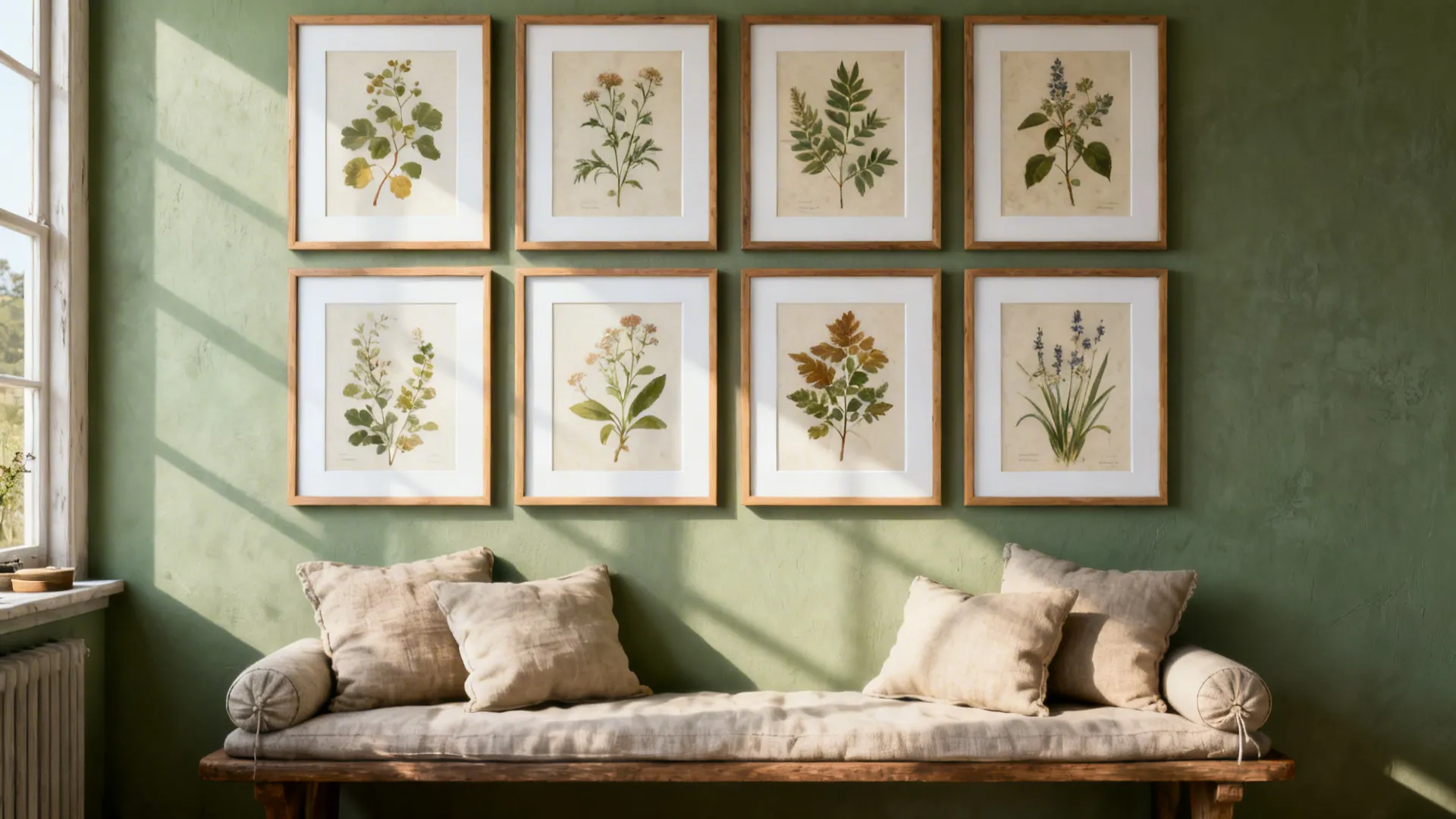 2. Botanical Prints in a Grid
