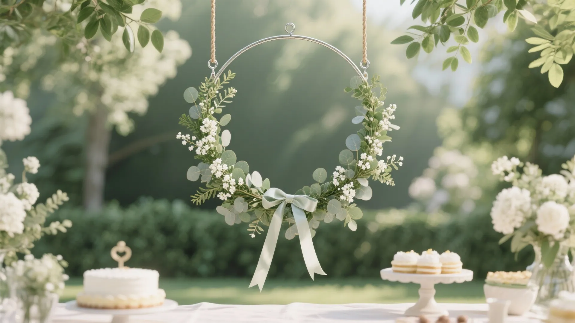 Botanical Hoop Swing Backdrop