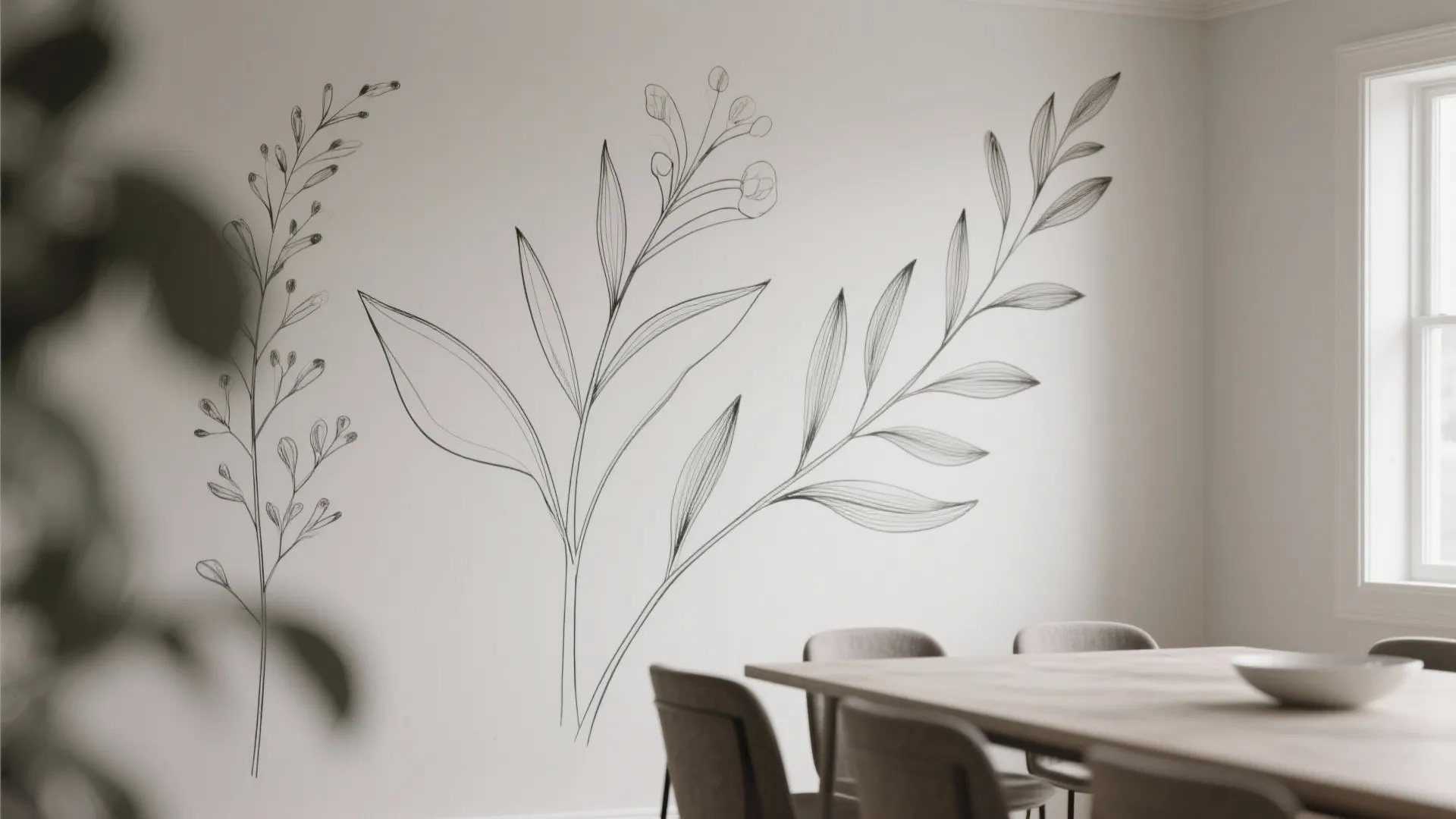 Minimalist Botanical Line Art