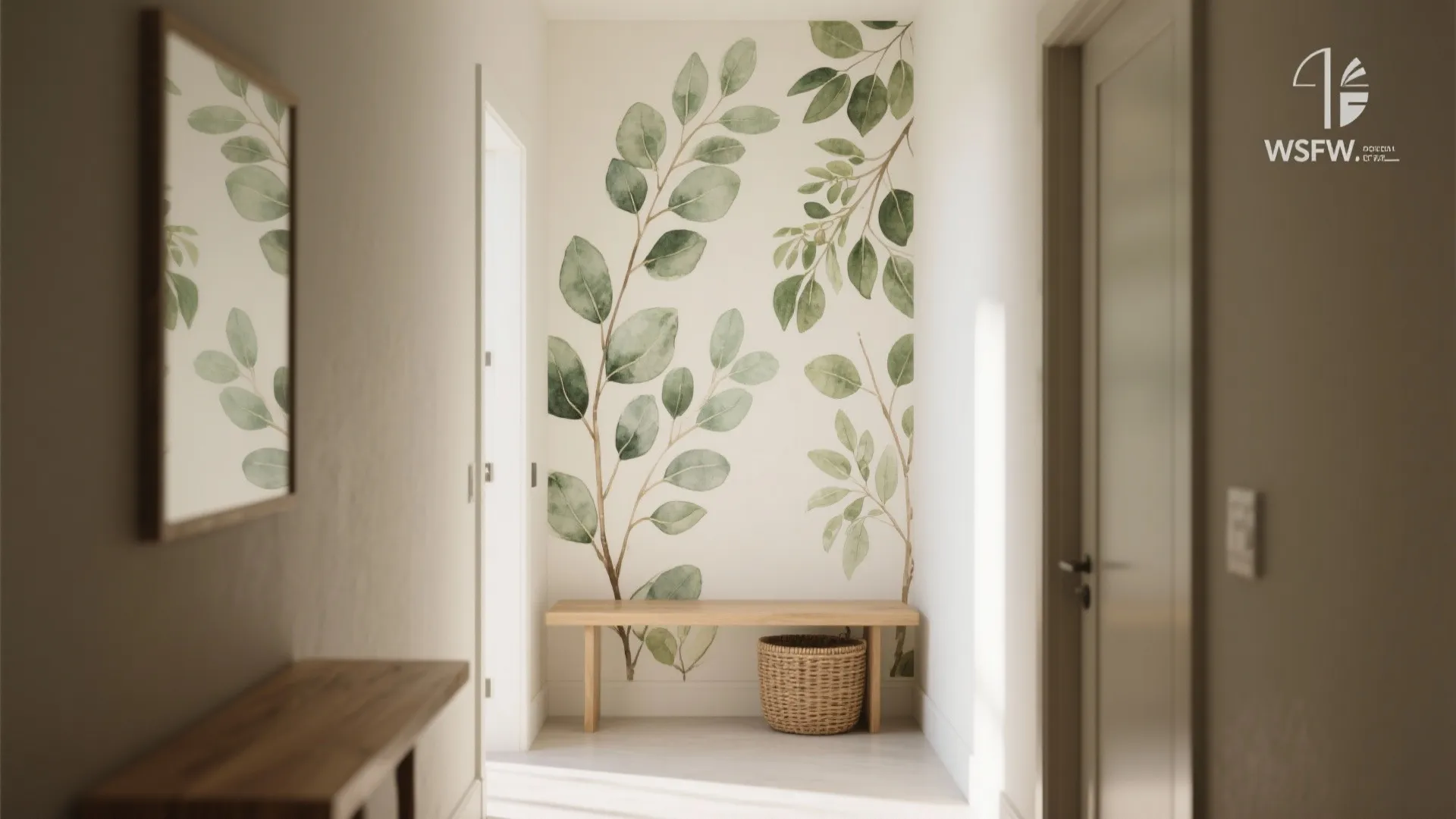Bold Botanical Murals as Feature Walls