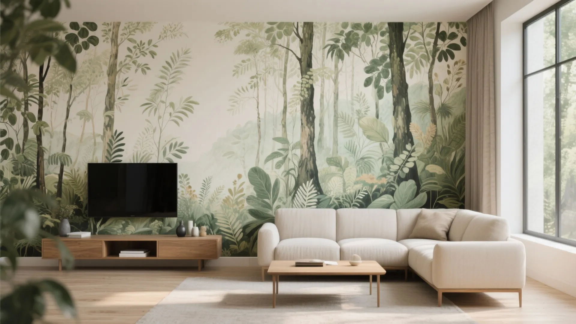 Oversized botanicals and mural-scale nature scenes