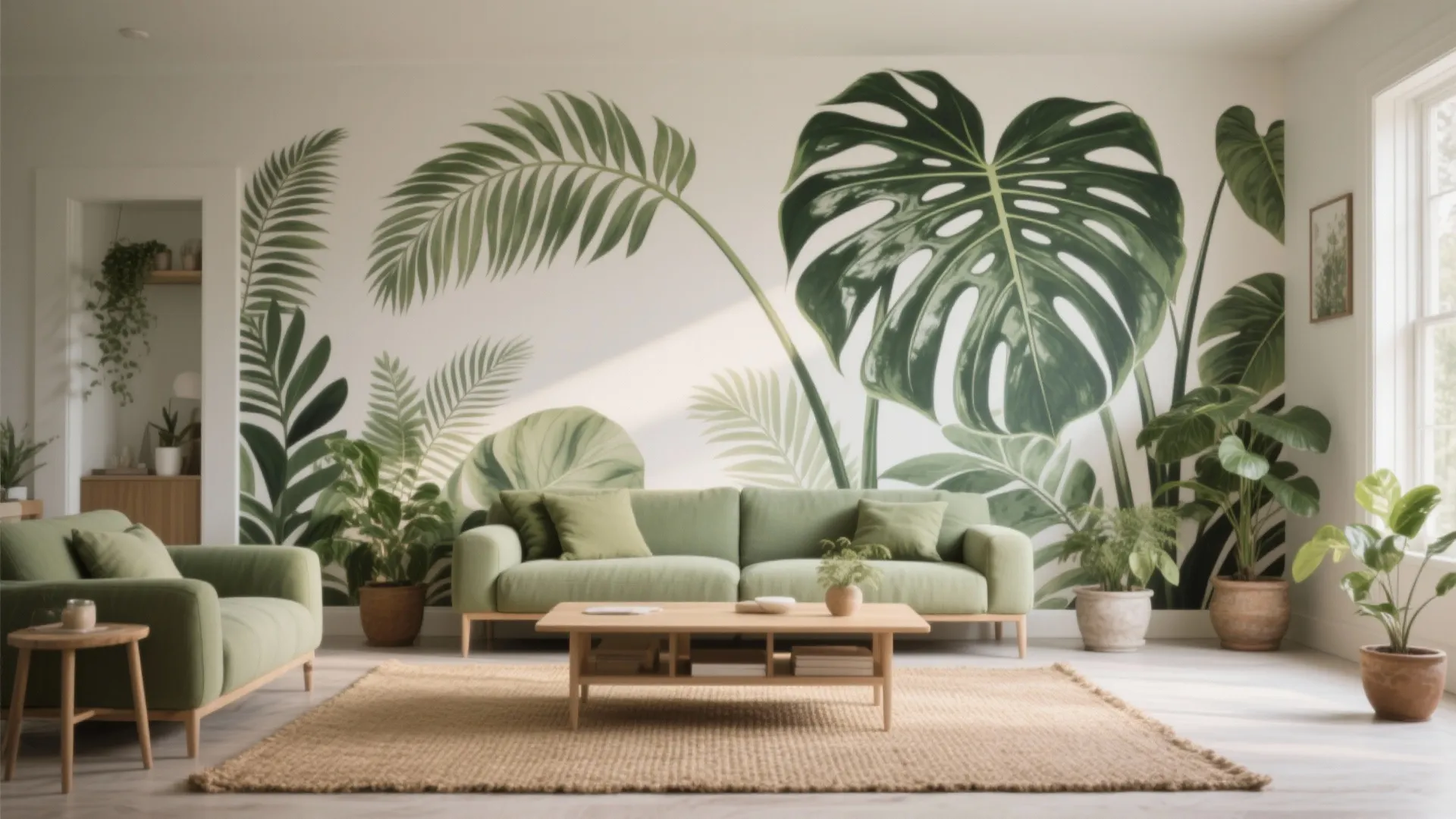 Oversized Botanical Peel-and-Stick Murals