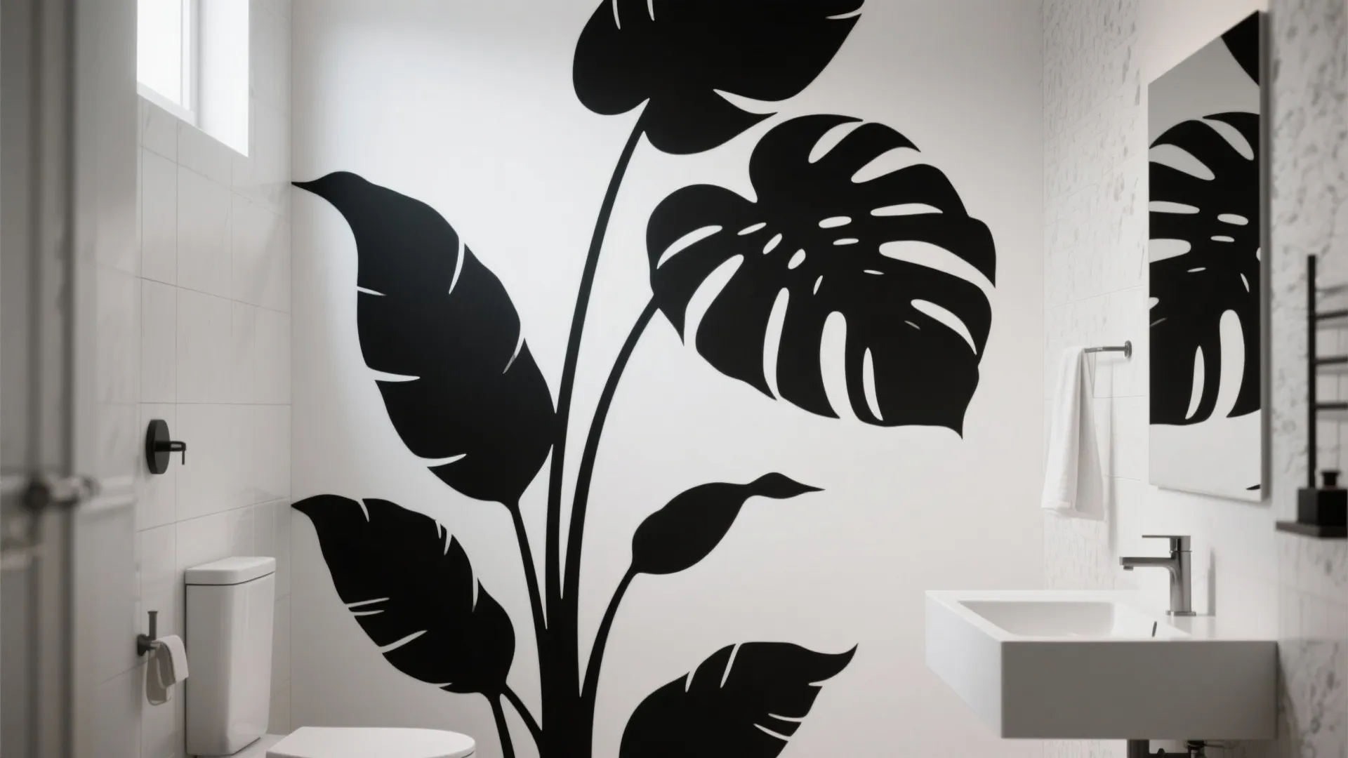 4. Oversized Botanical Silhouettes for Drama