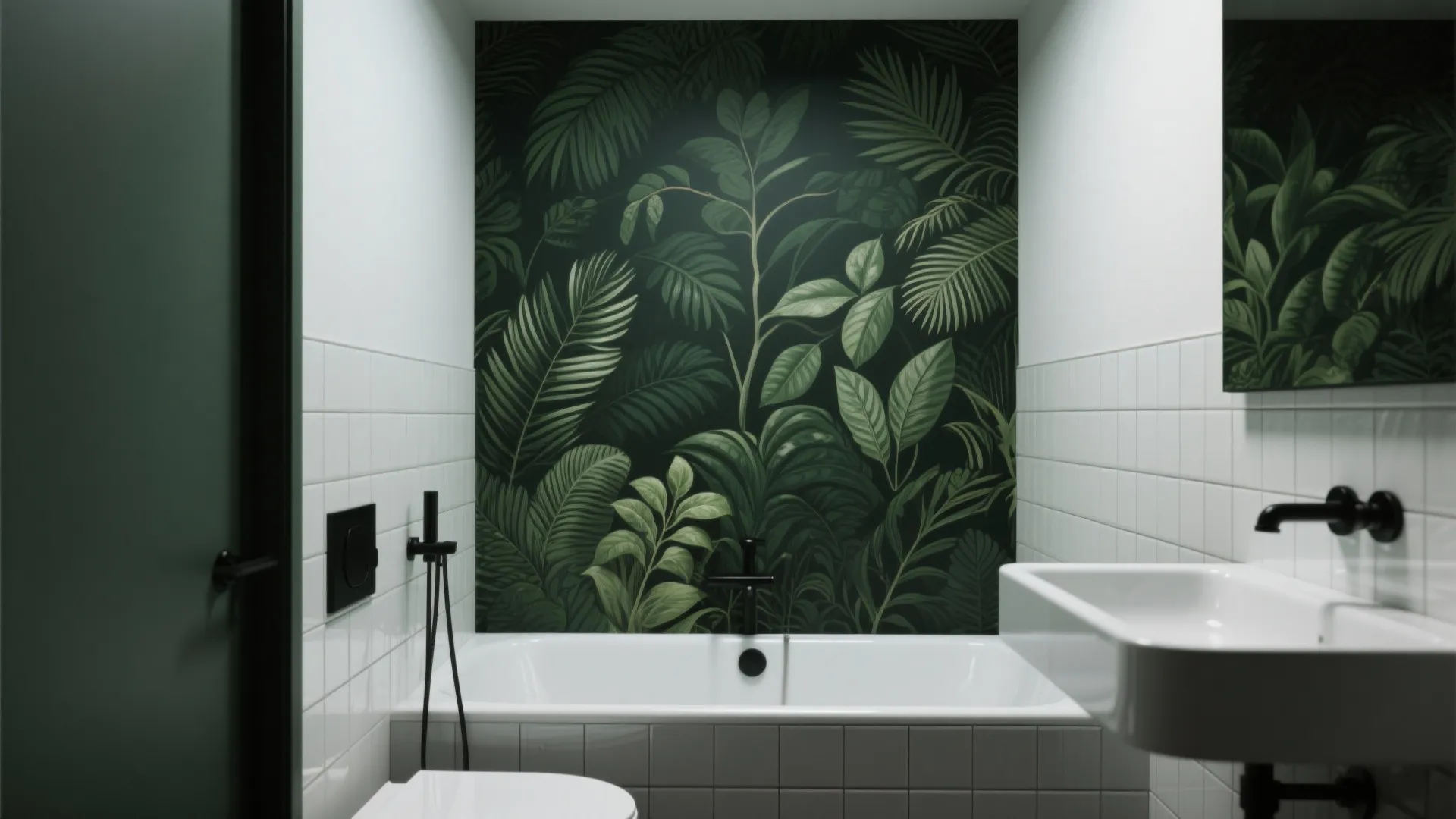 1. Botanical Mural Accent Wall