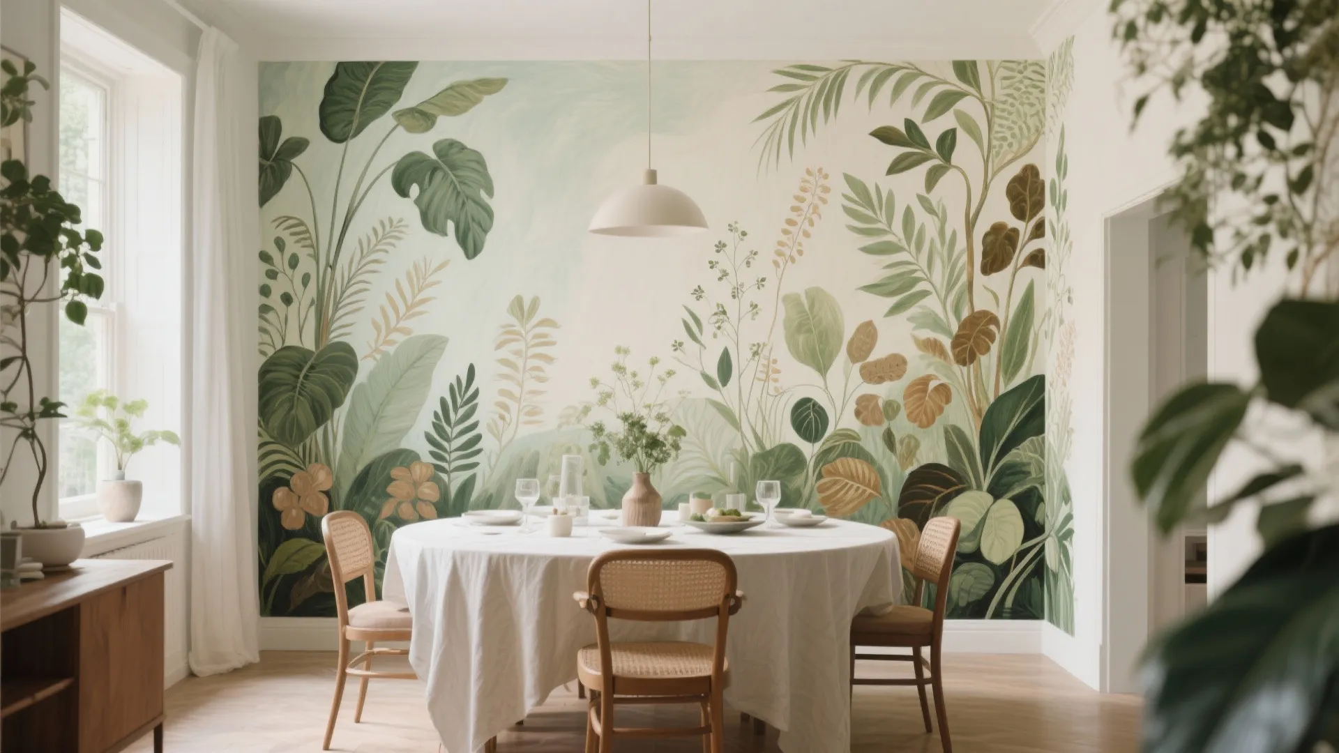 8. Mural or Hand-Painted Art