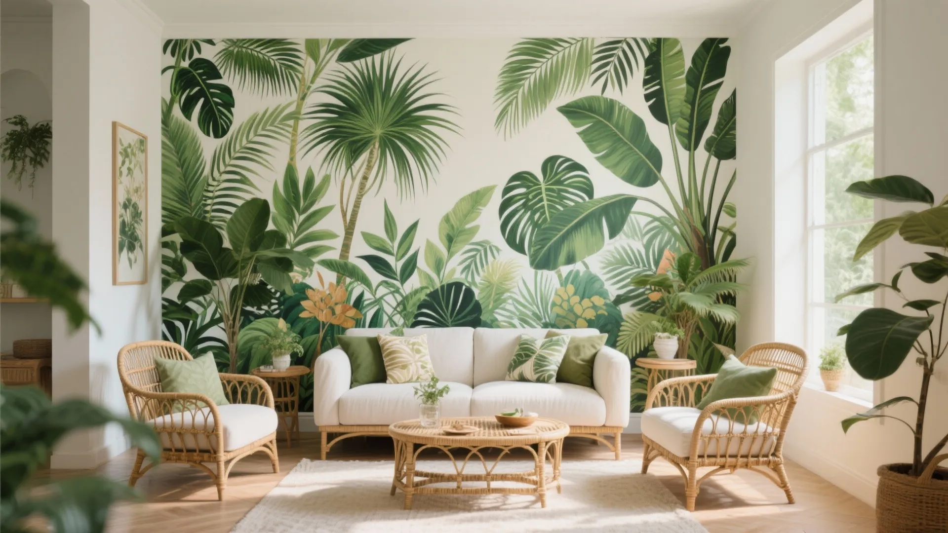 6. Botanical Wall Murals