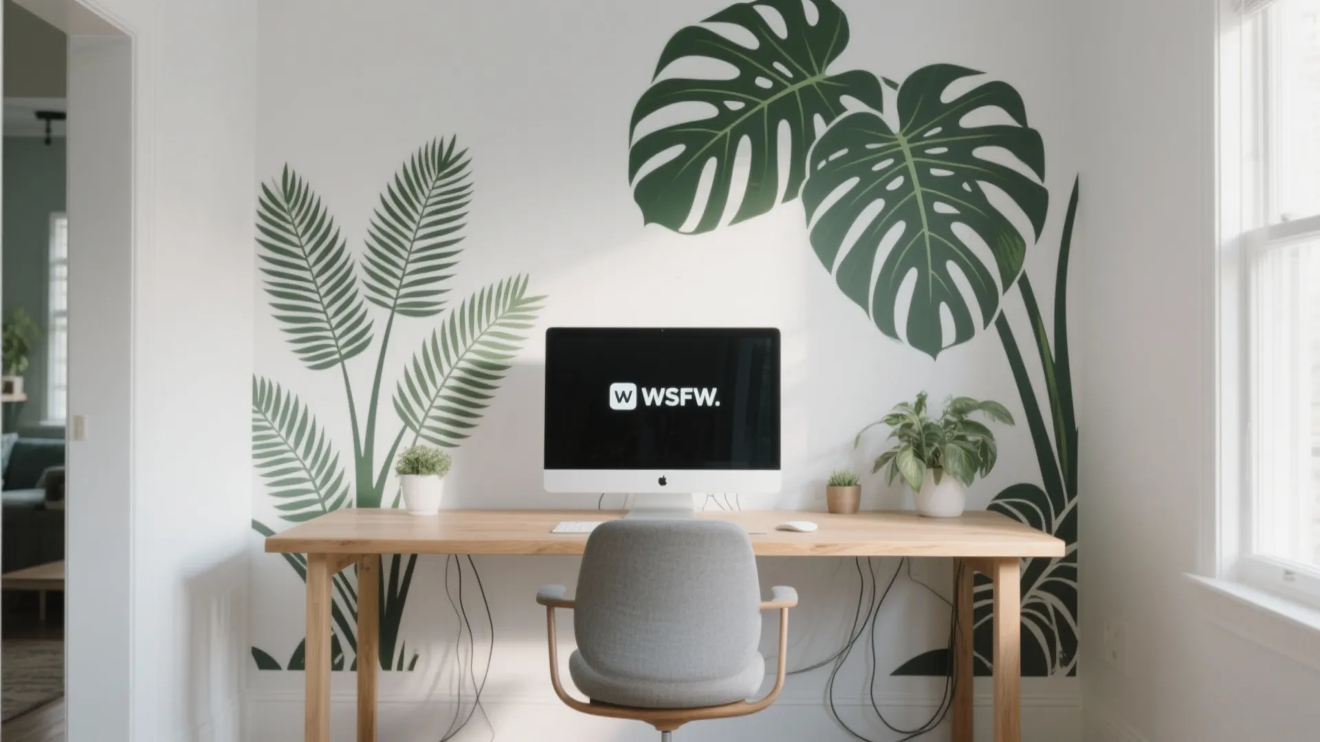 Biophilic Botanical Stickers for a Softer Mood