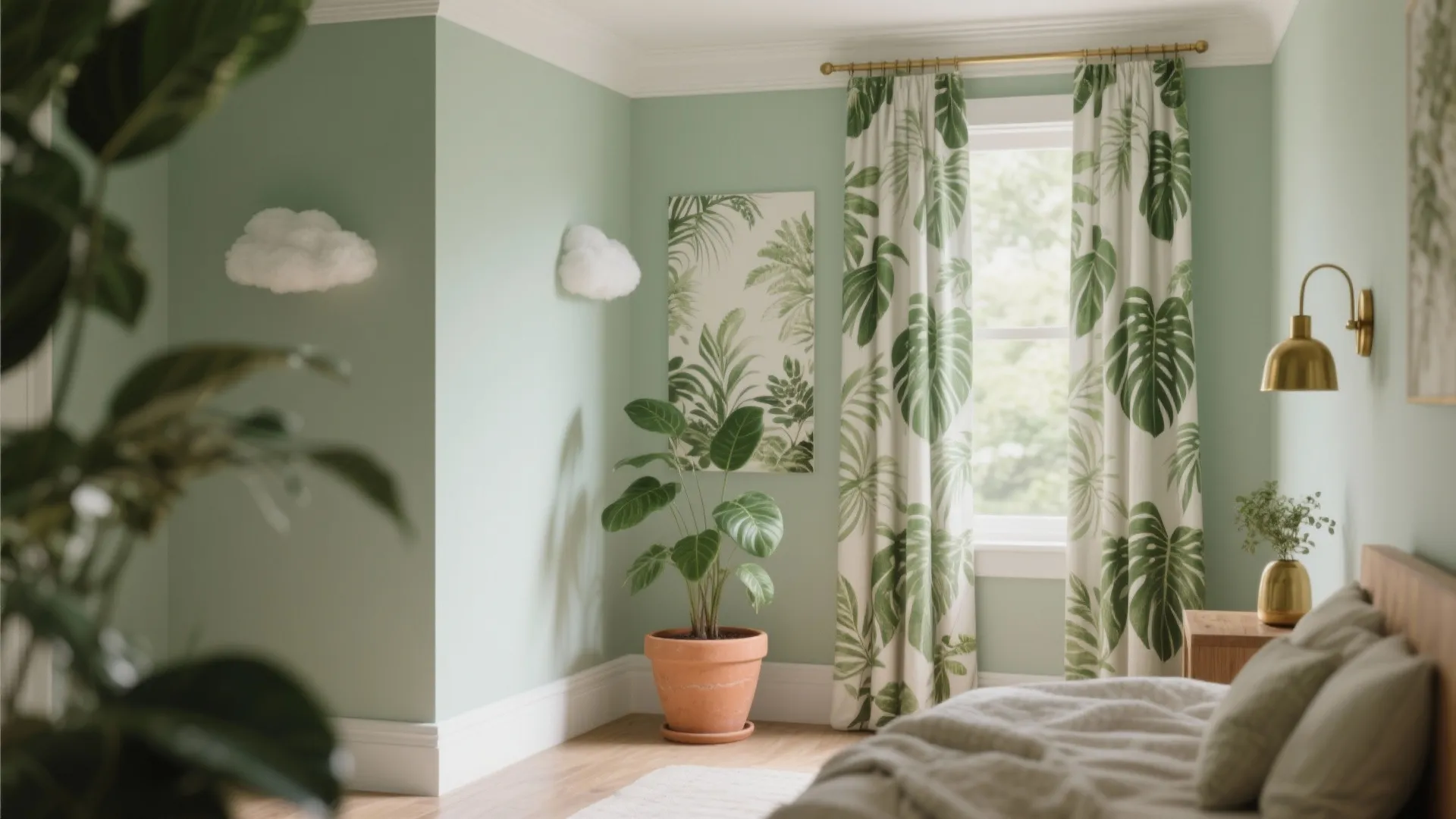 Nature-Inspired Palette with Botanical Prints