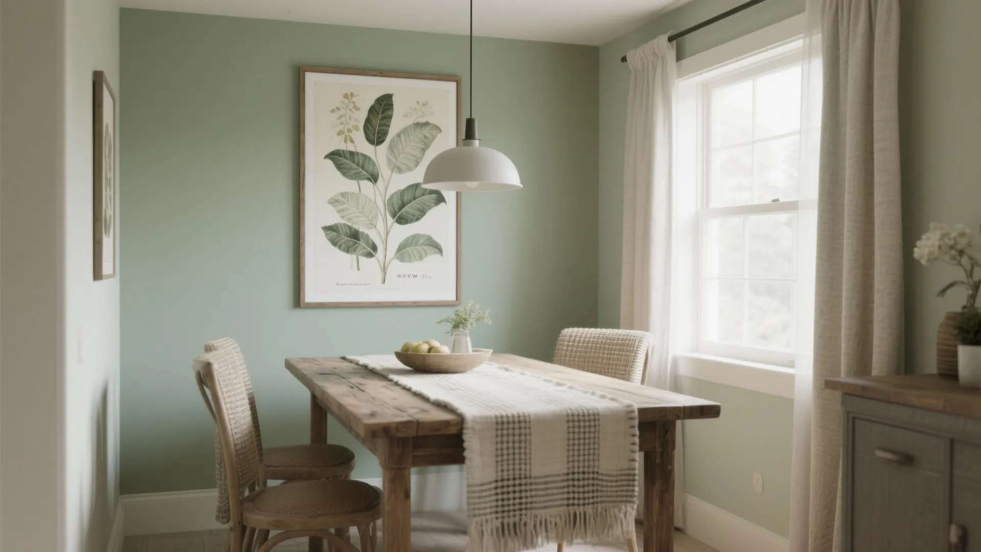 5. Large-Scale Botanical Prints or Tapestry