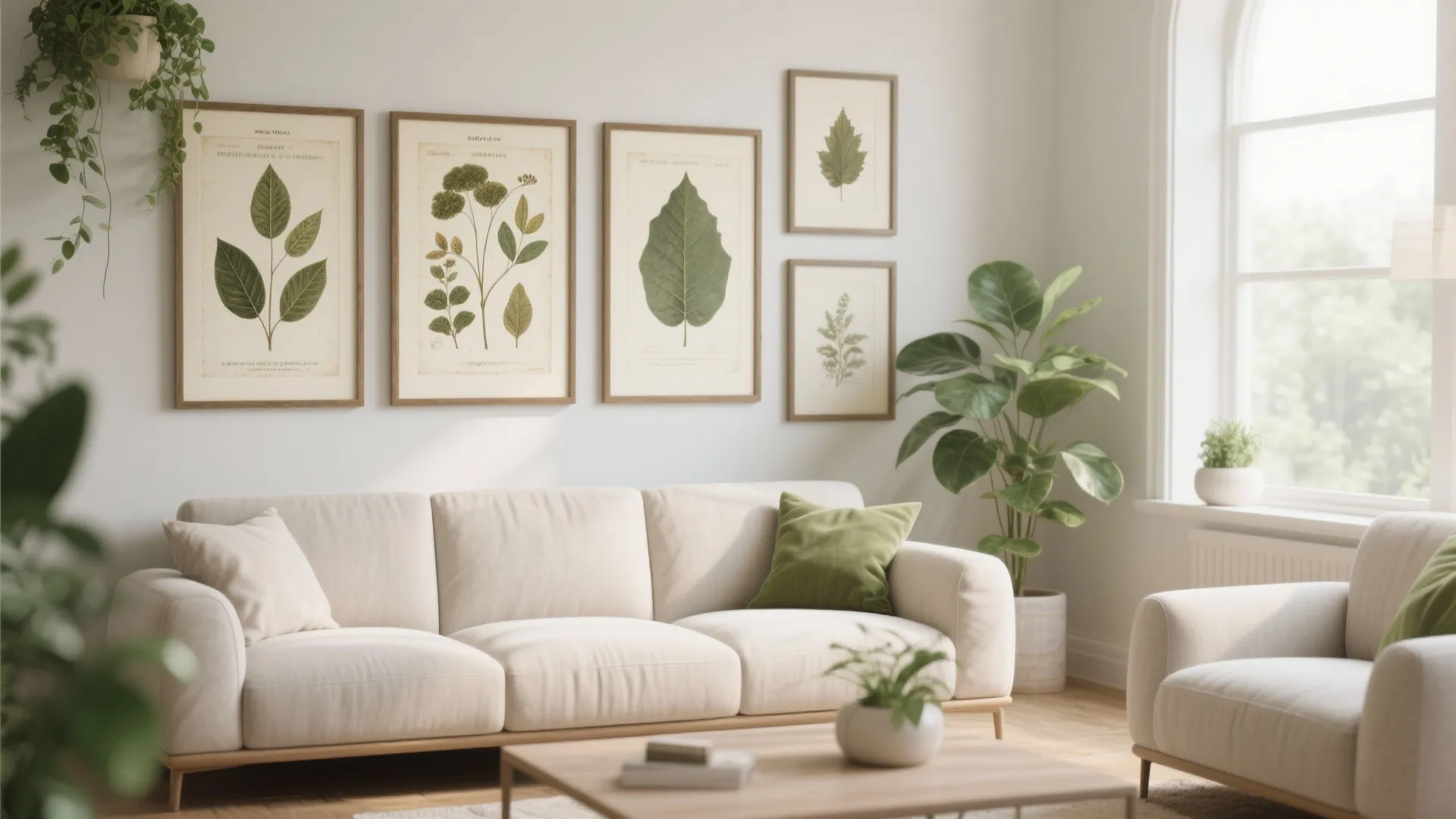 Botanical Prints and Pressed Leaves