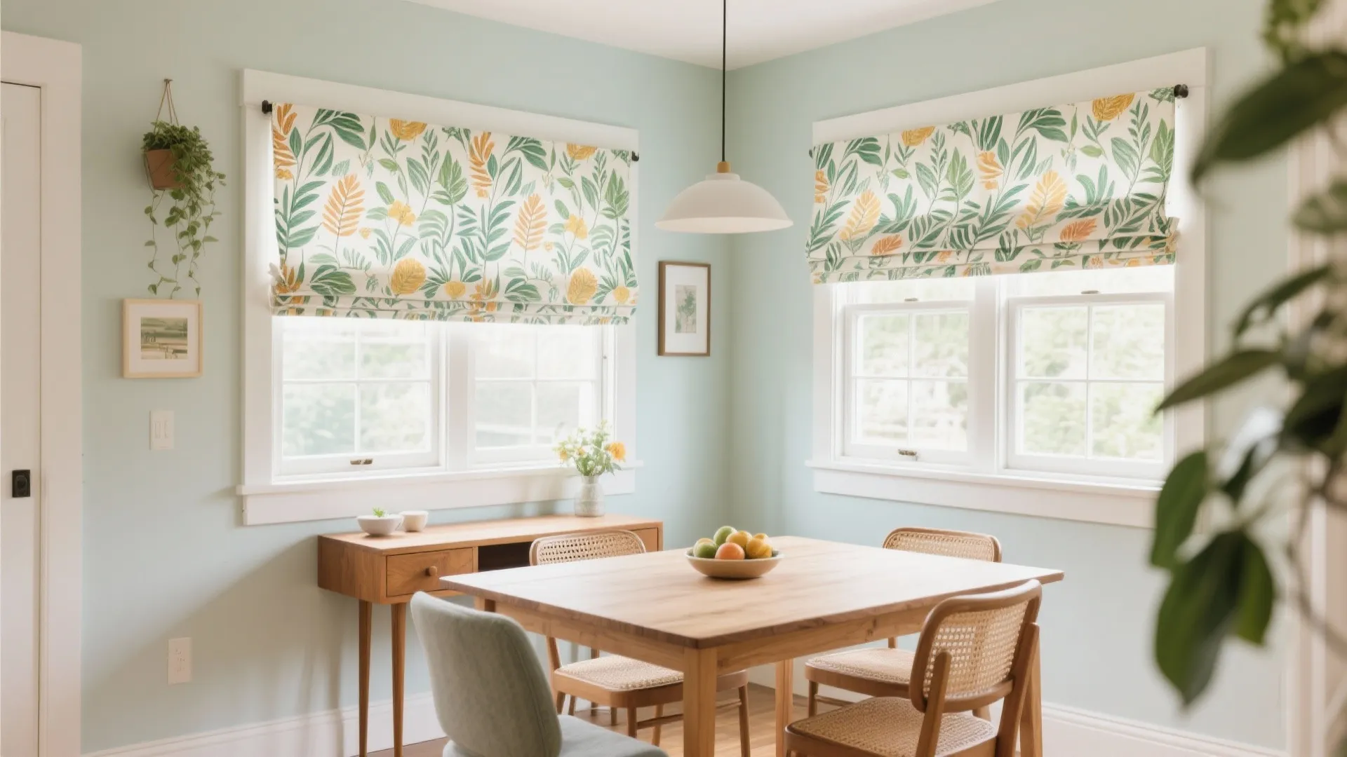 4. Roman Shades with Personality