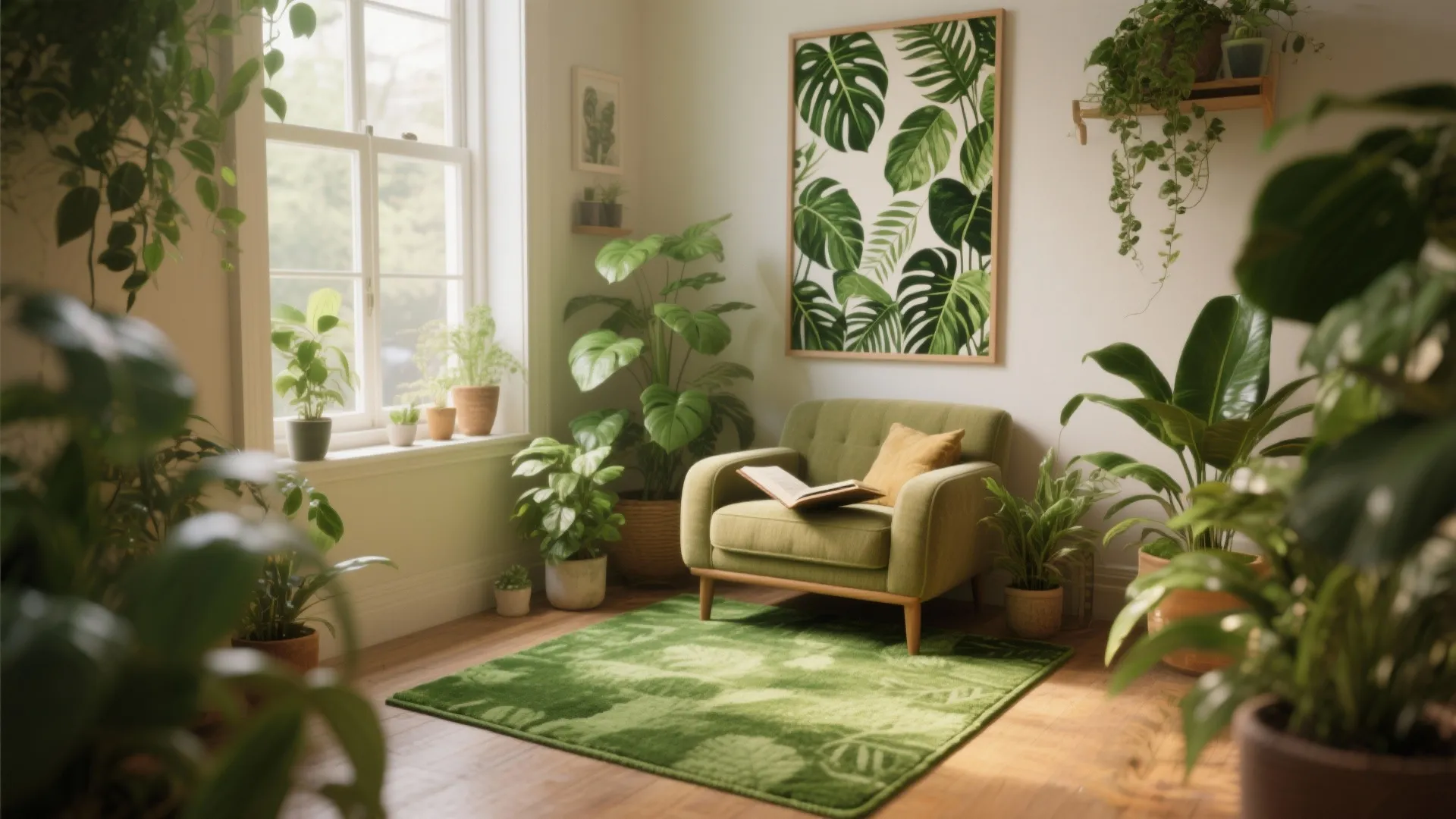 2. Botanical Pattern for a Lively Corner