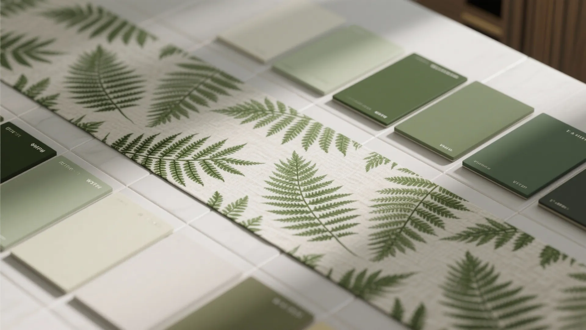 5. Botanical print runner for personality and concealment