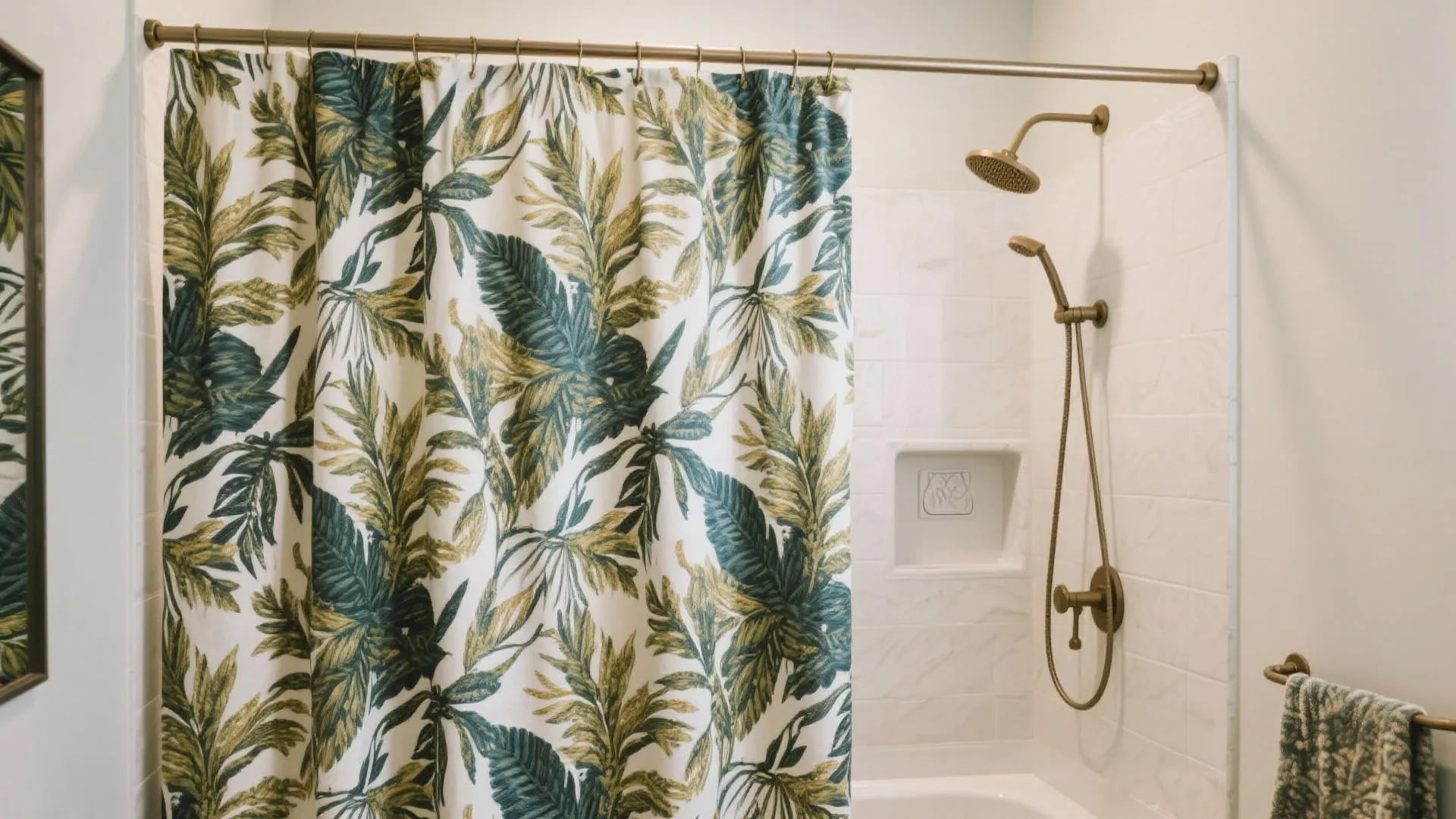 1. Swap Out the Shower Curtain