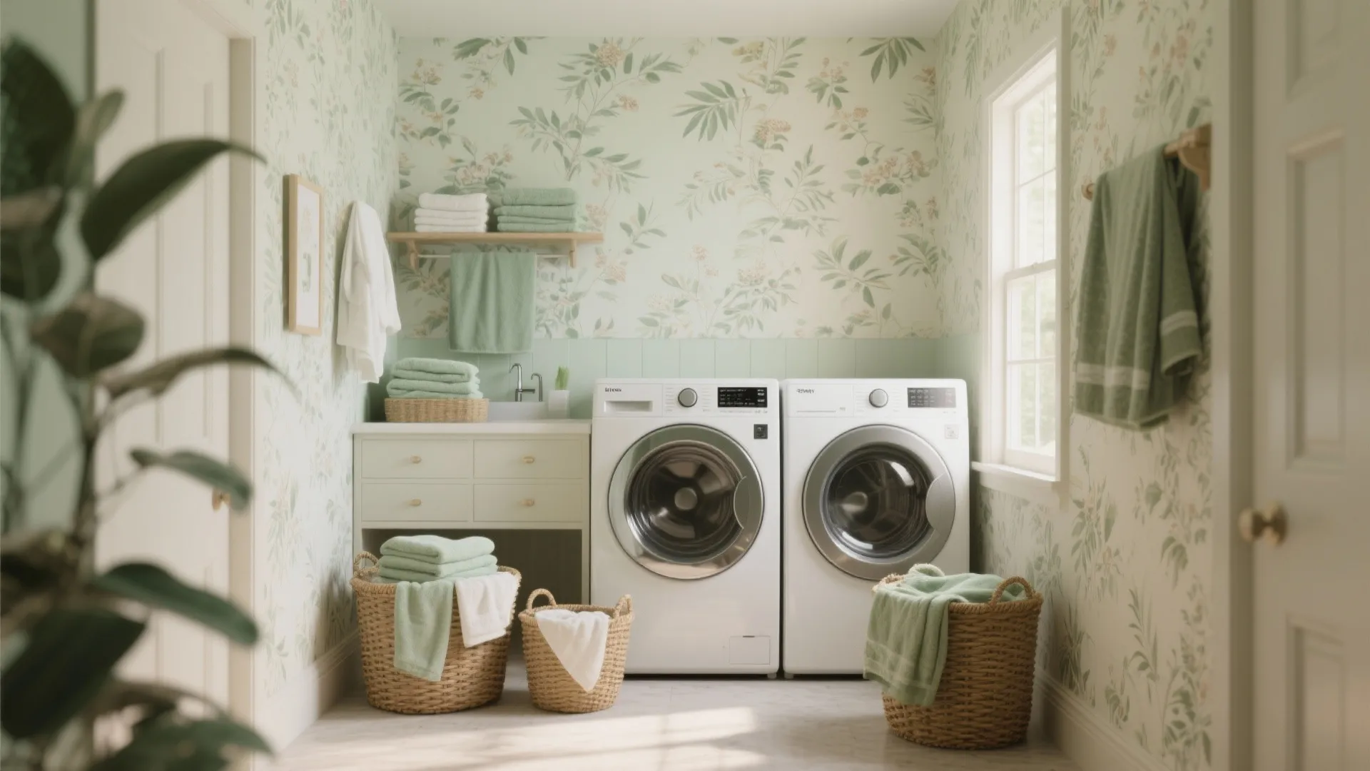 4. Subtle Botanical Prints for a Calming Vibe