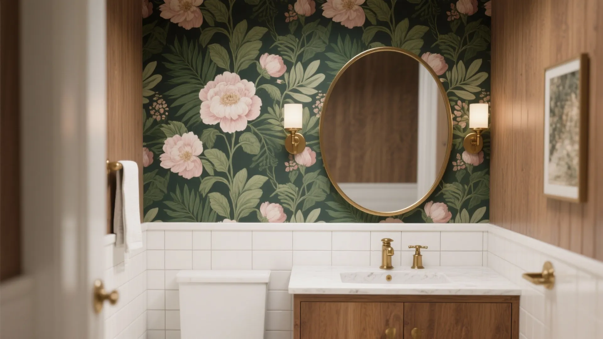 1) Go Bold with a Botanical Wall