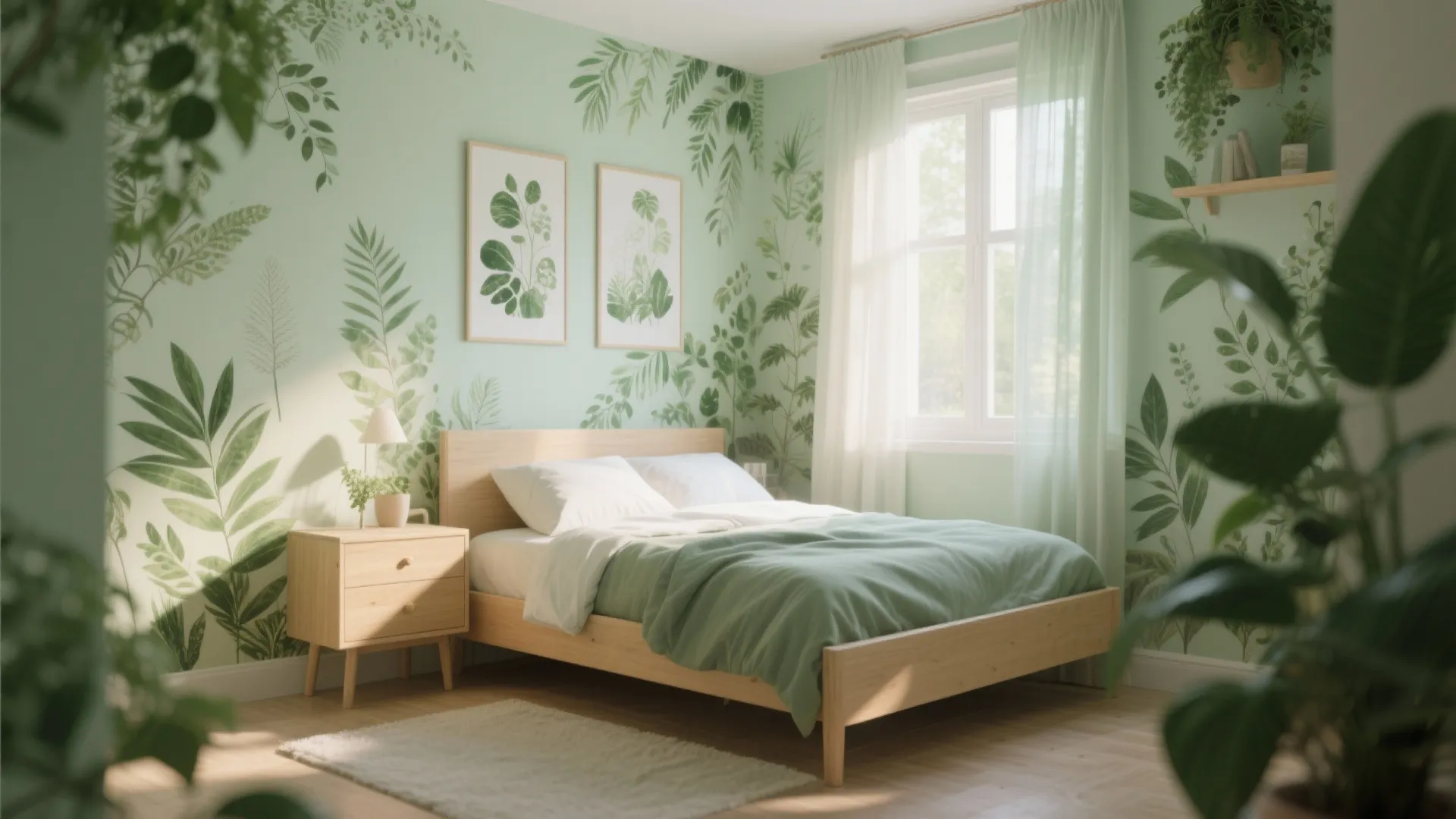 Botanical Prints for a Calm Retreat