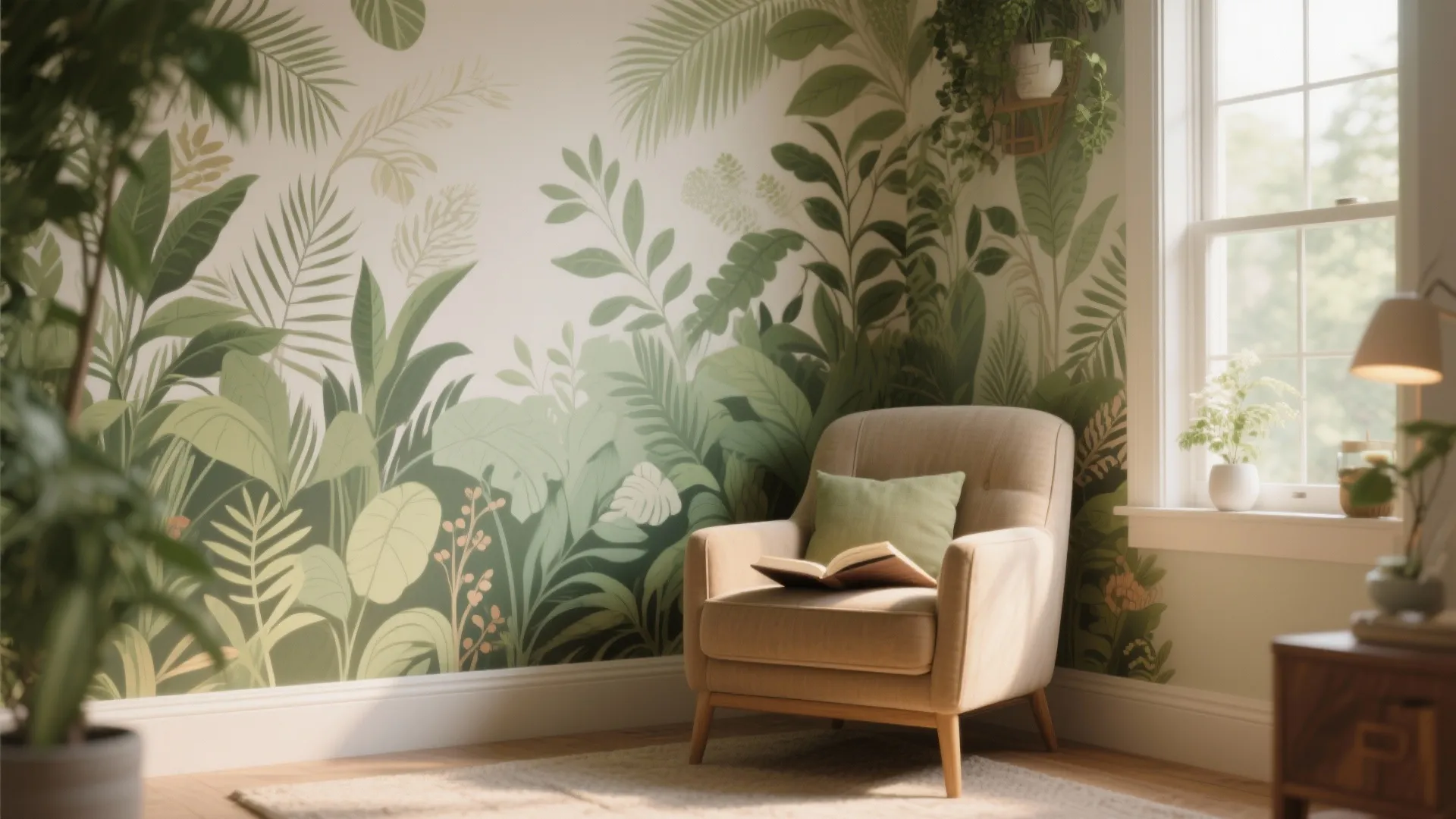 5. Custom Mural or Wallpaper