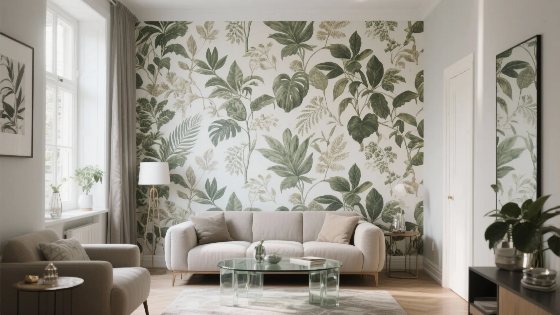 5. Botanical Print Wallpaper