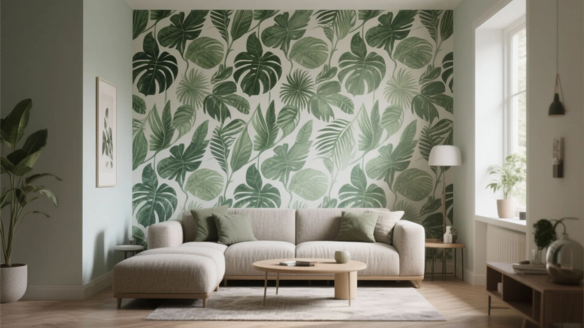 3. Botanical Wallpaper for a Statement