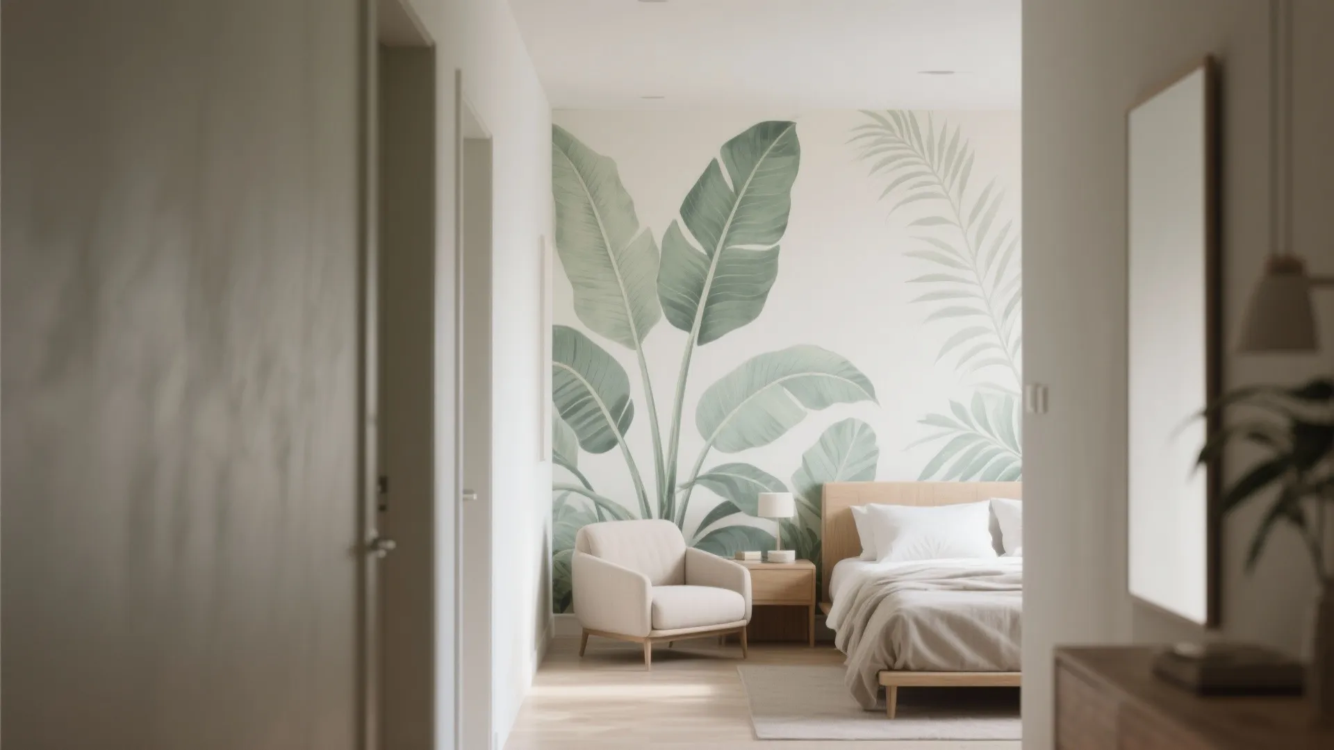 Botanical Whisper: Oversized Leaves and Soft Palettes