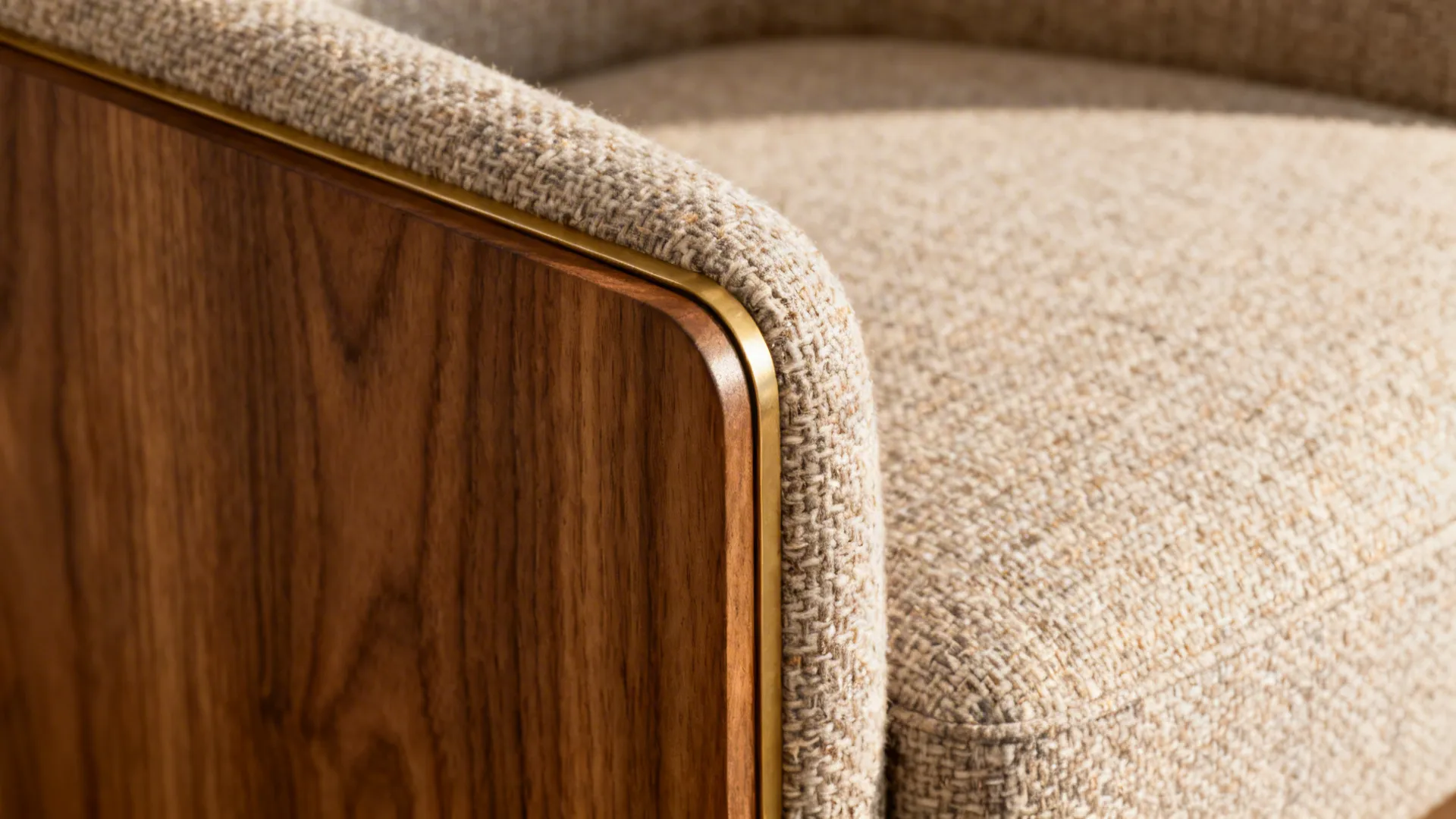 Idea 4: Warm Wood + Textured Upholstery Nook