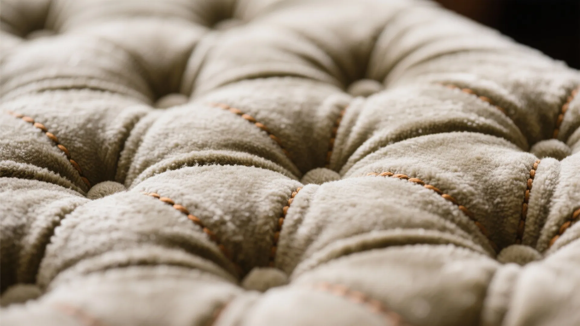 Textured or patterned ottoman as a focal point