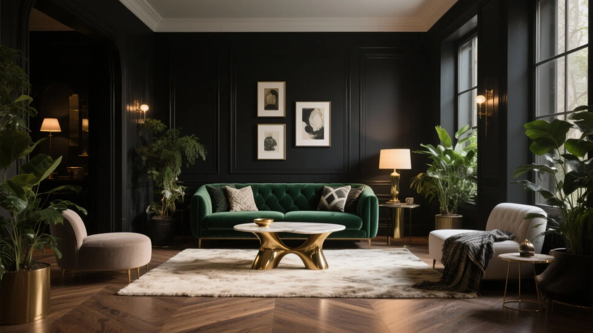 Black Living Room Paint: 5 Bold Ideas: How to use black paint to make your living room feel luxe, cozy, and surprisingly spacious