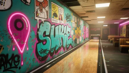 Graffiti Wall Art: 5 Spray-Painted Bowling Alley Ideas