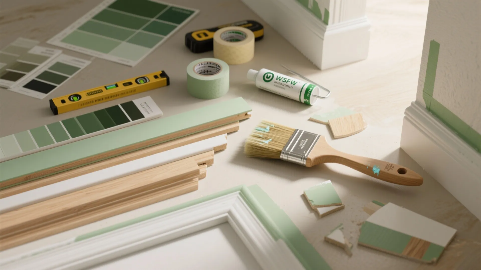 Painted Box Molding (AKA Shaker or Grid Panels) for Color + Character