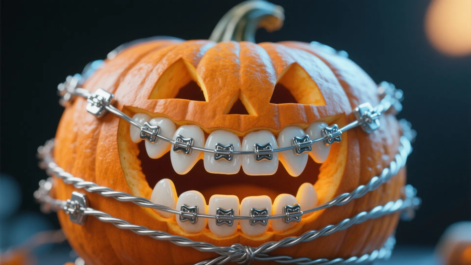3. Braces Pumpkin