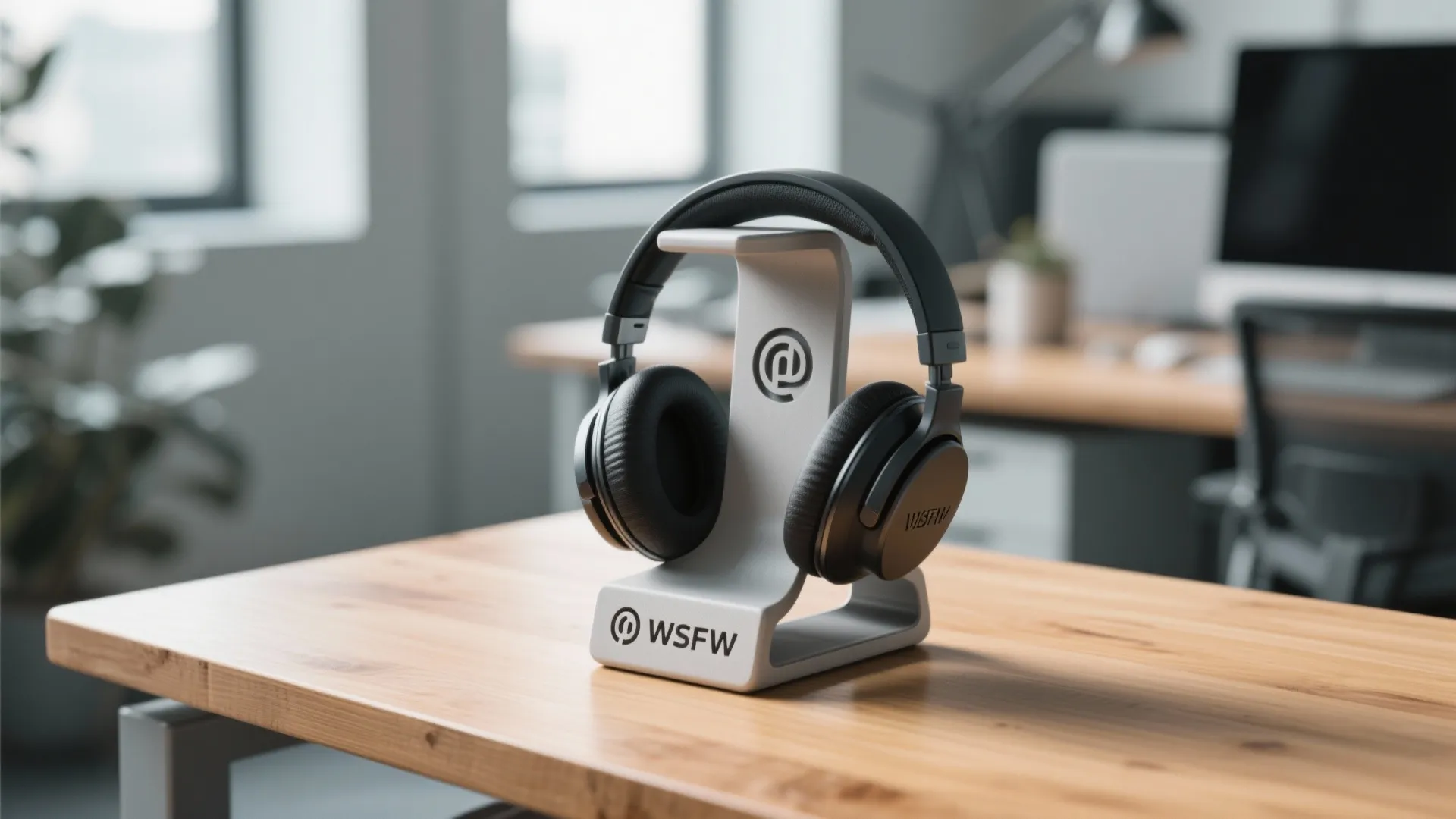 3. Headphone Stands with Branding