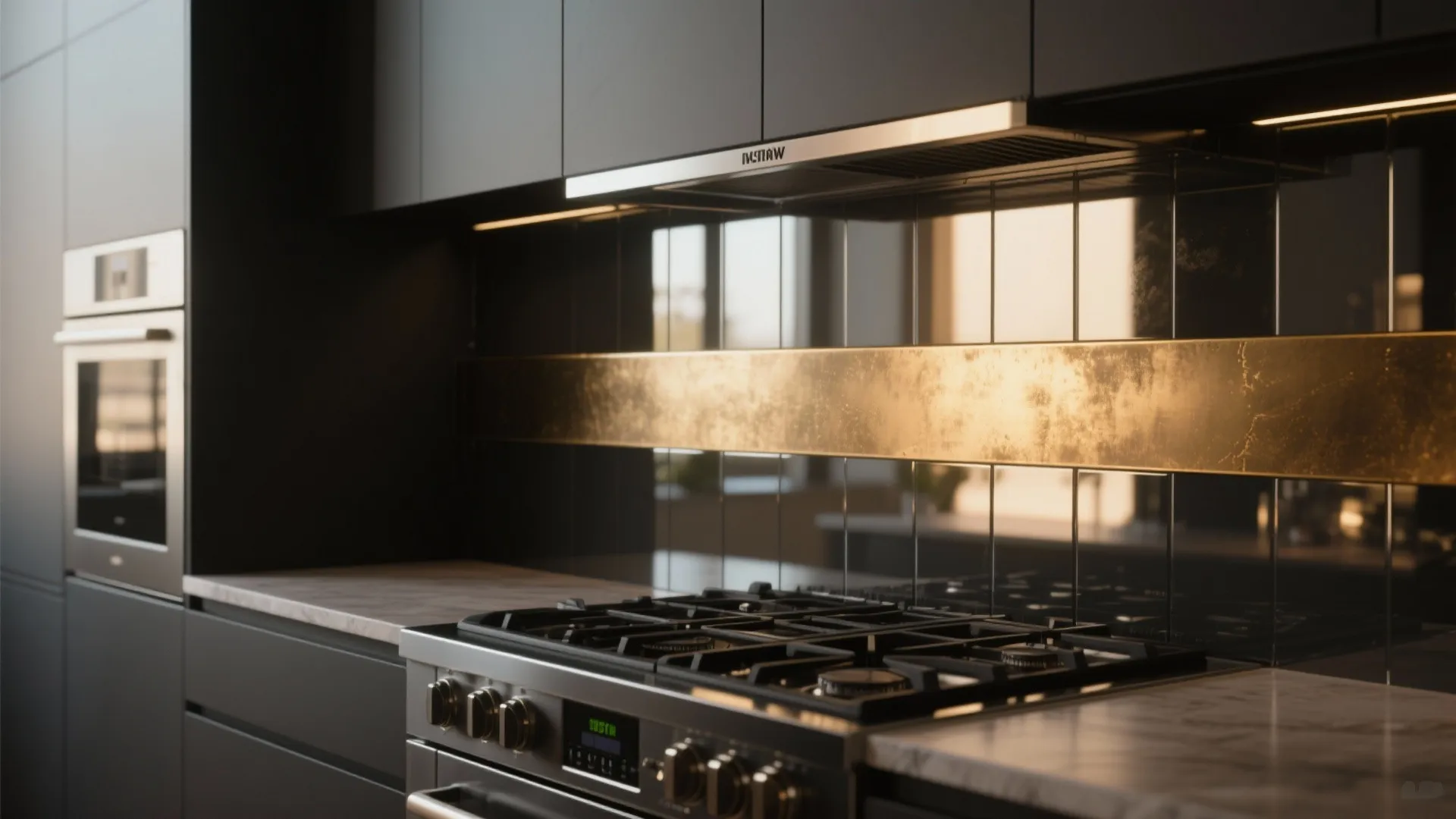 2. Reflective metals and mirrored accents to boost light