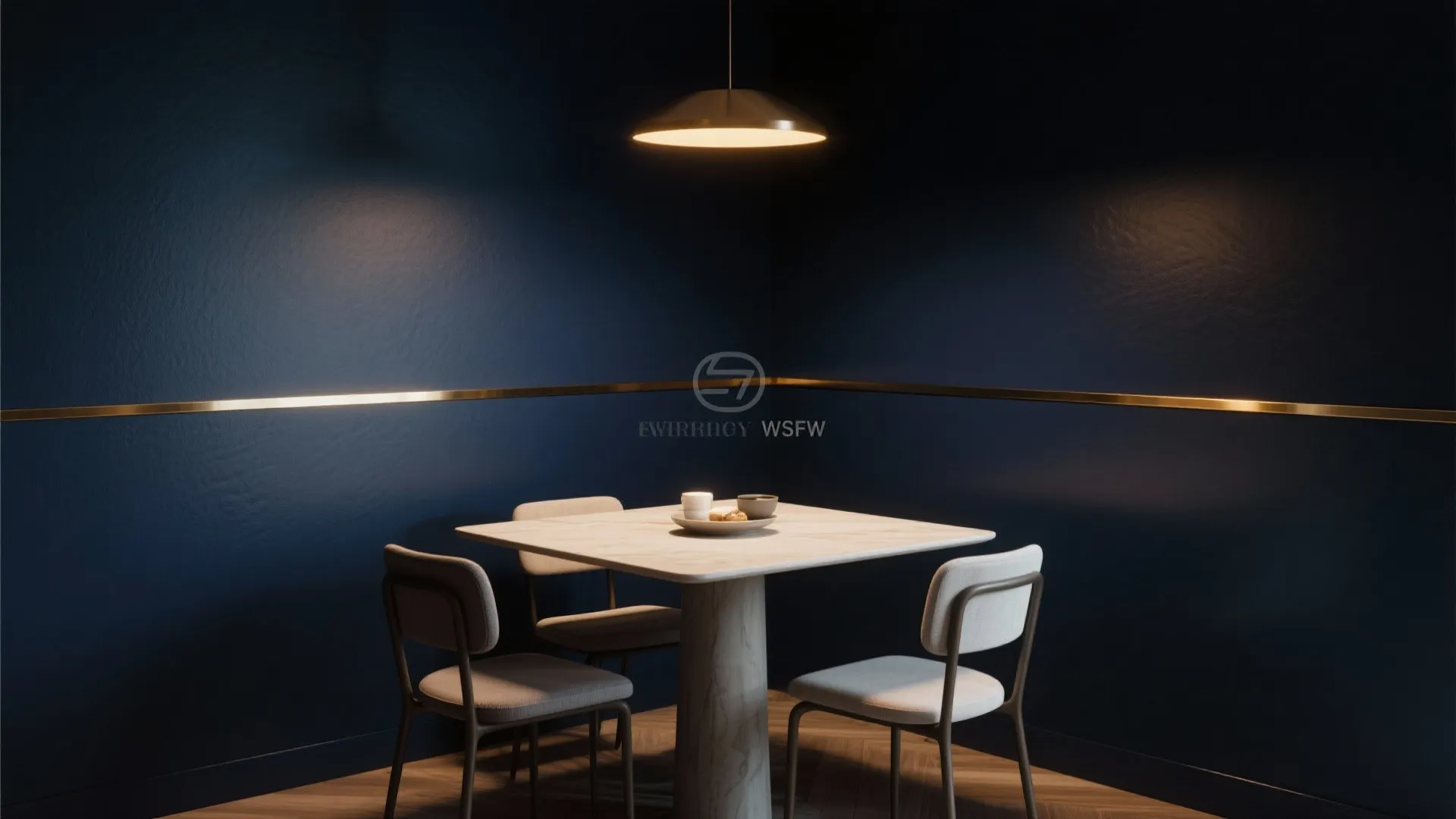 4. Metal or Brass Accent Rail