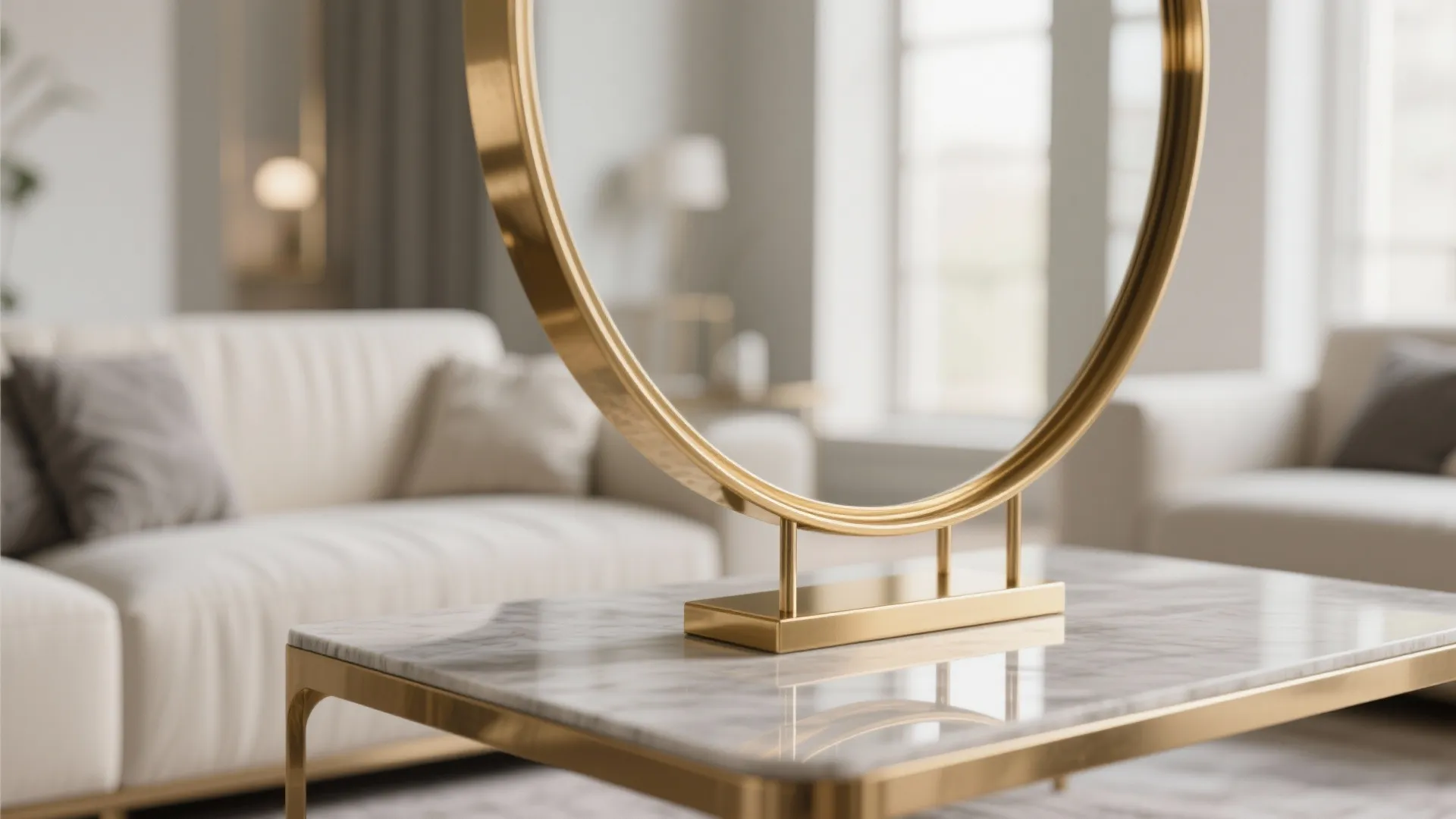 7. Brass Accents for Warm Contrast