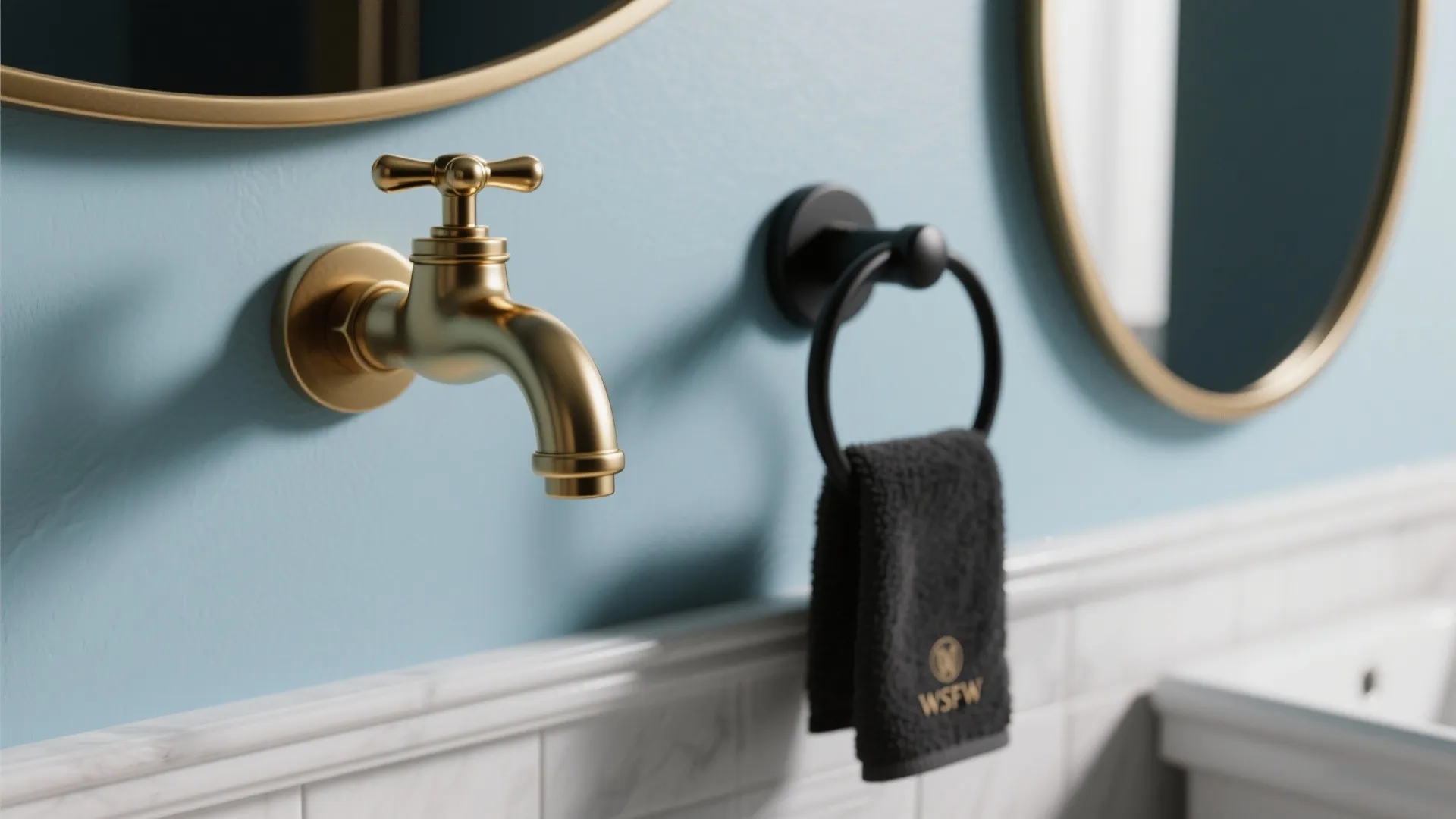 3. Introduce brass or matte black hardware for contrast