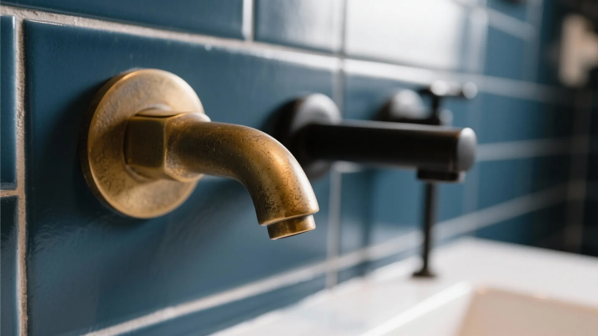 Idea 3: Mix metals—brass warmth, black edge