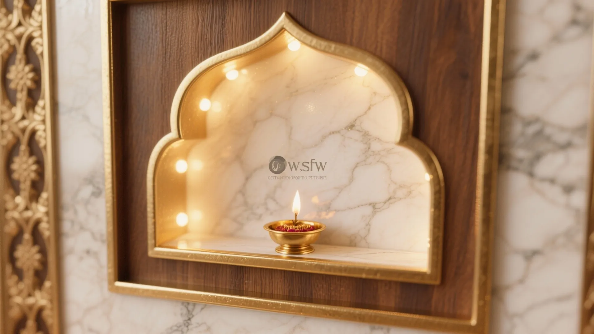 Subtle Glamour: Brass Inlay and Gold-Accented Borders