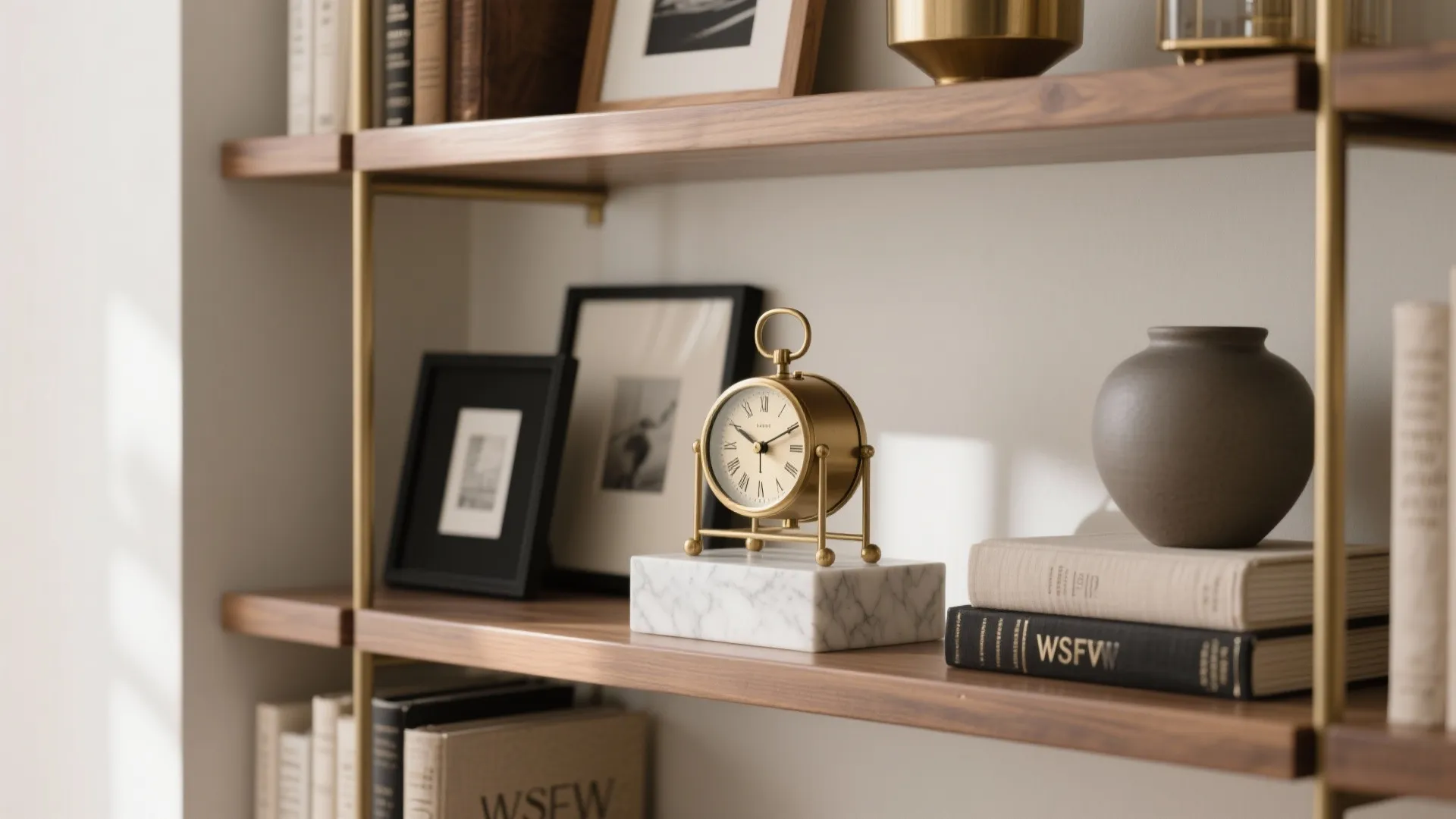 Brass or brushed metal carriage clocks