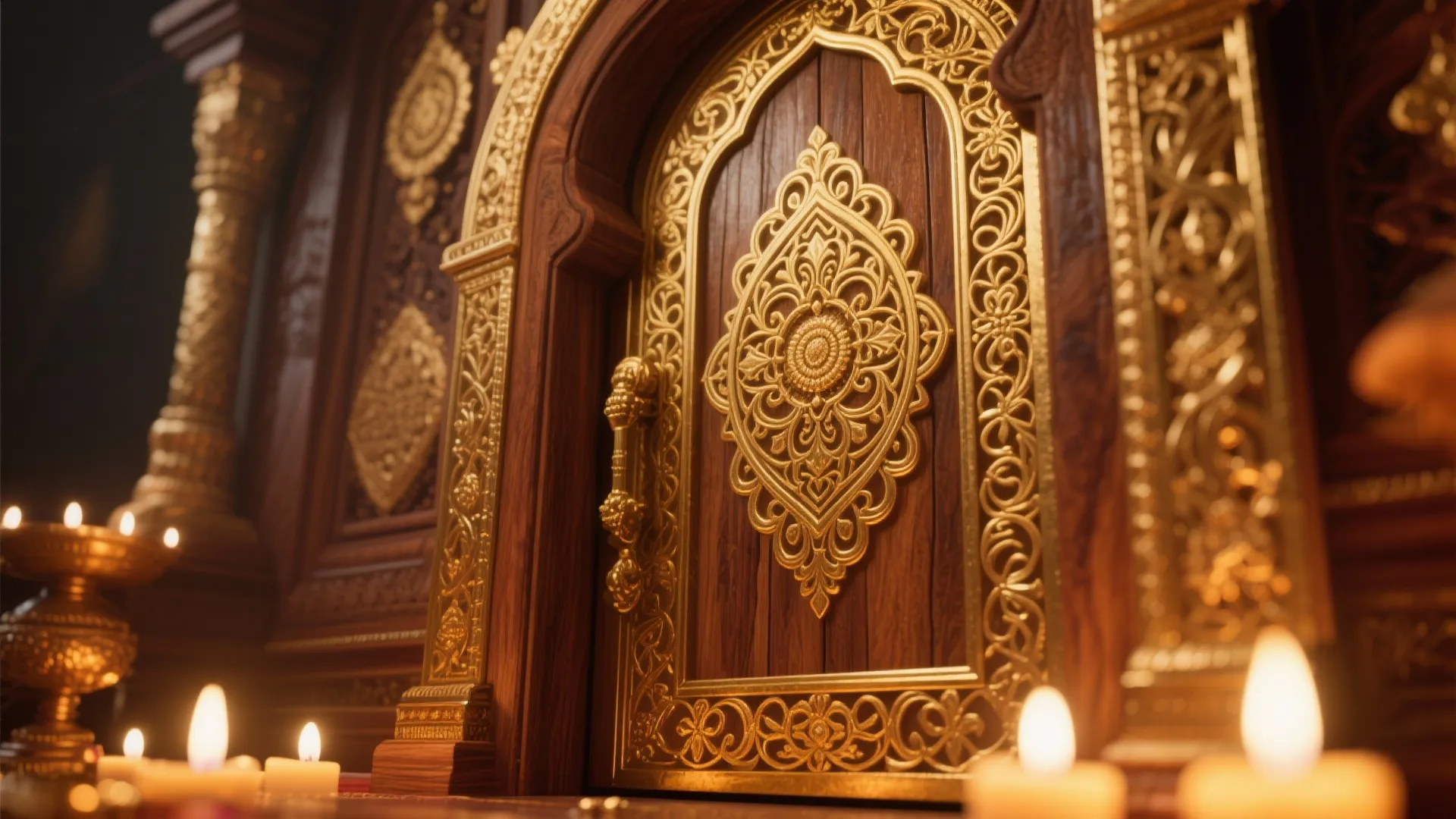 Brass-Clad Solid Wood Doors