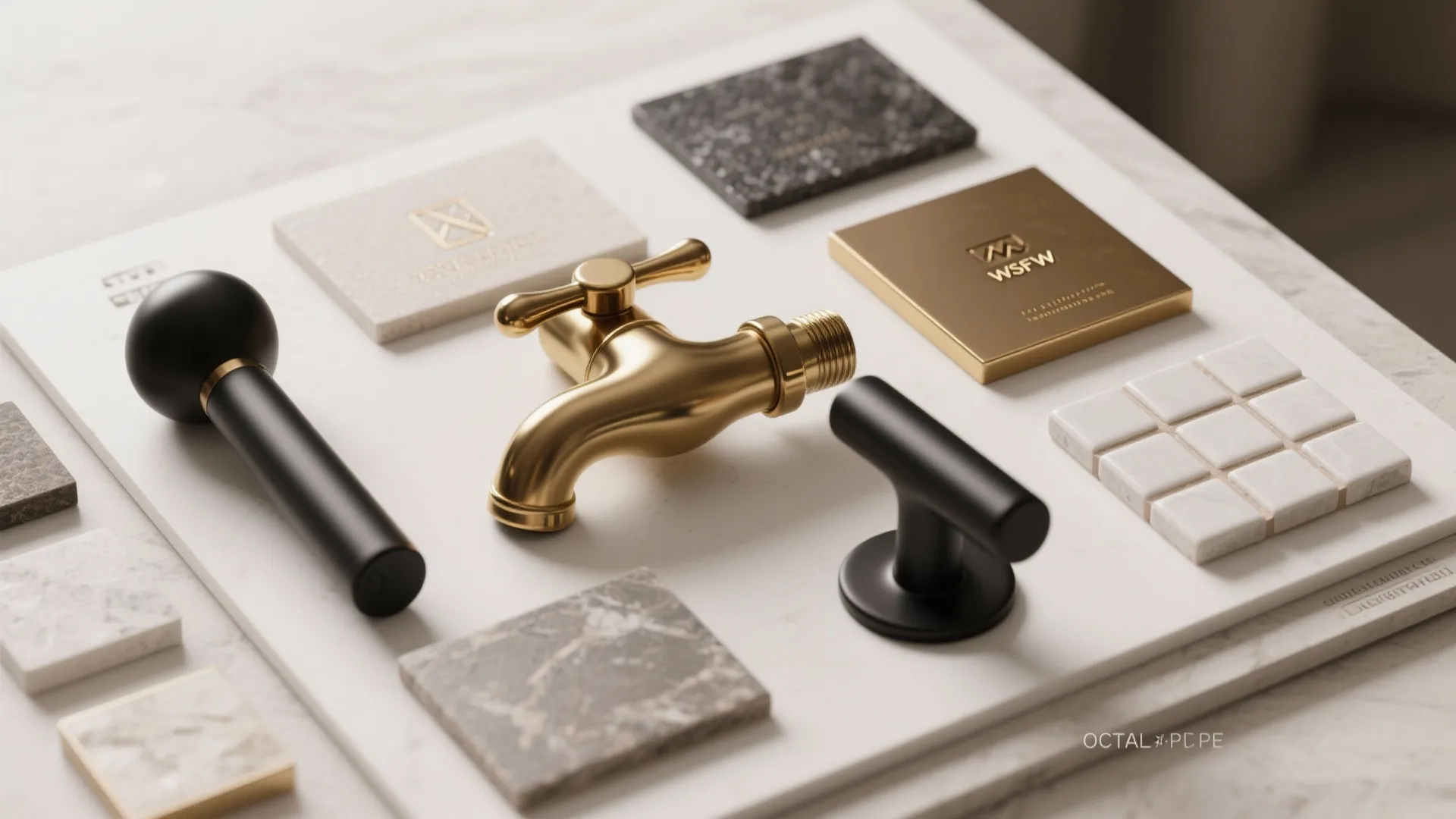 4. Contrasting handles with brass spout