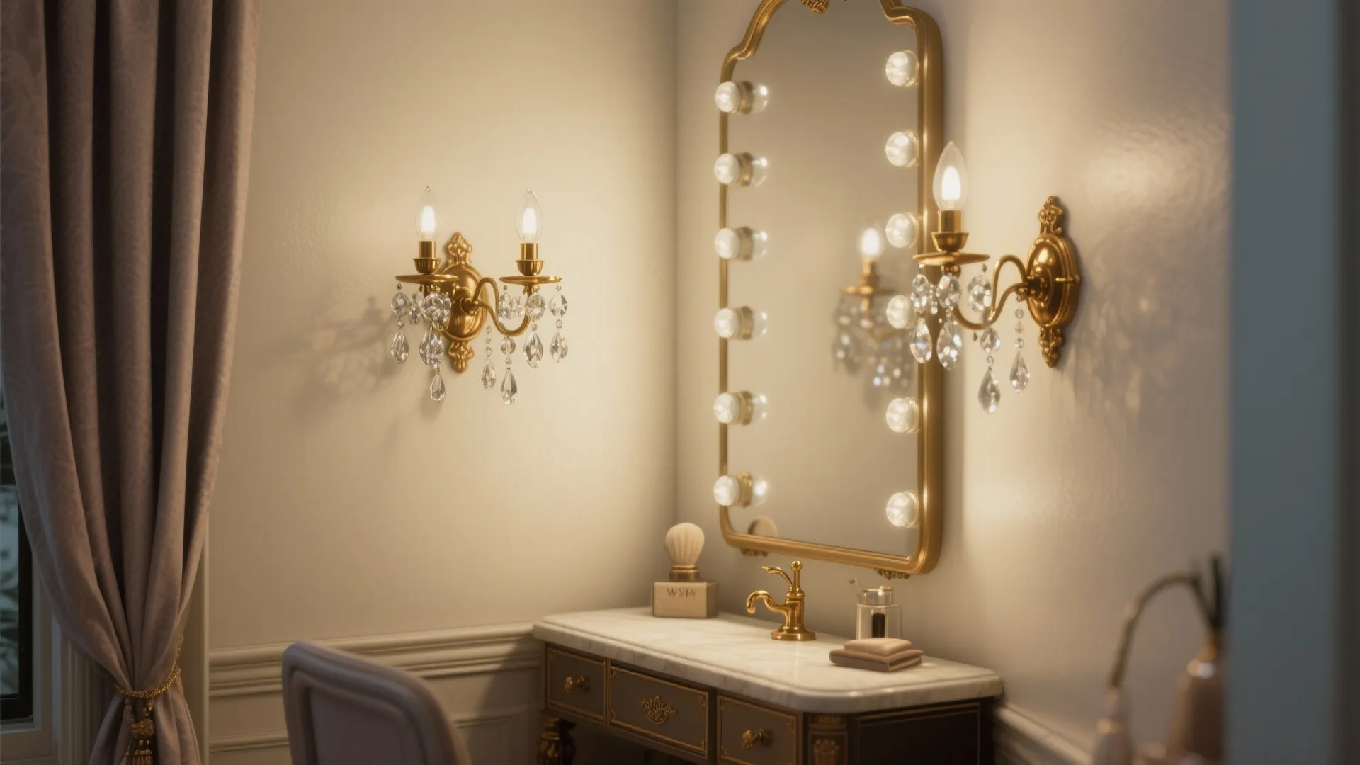 2. Brass and Crystal for Small Glamour