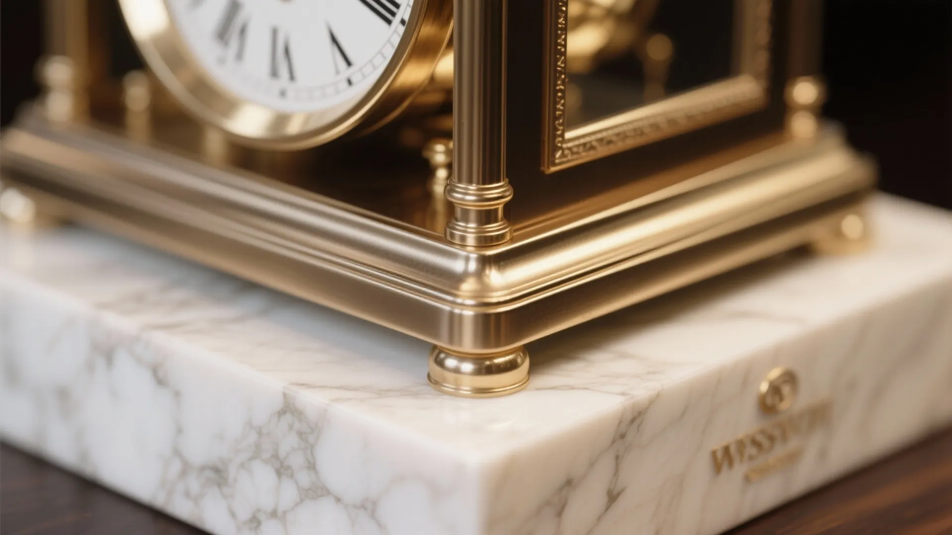 Brass or brushed metal carriage clocks