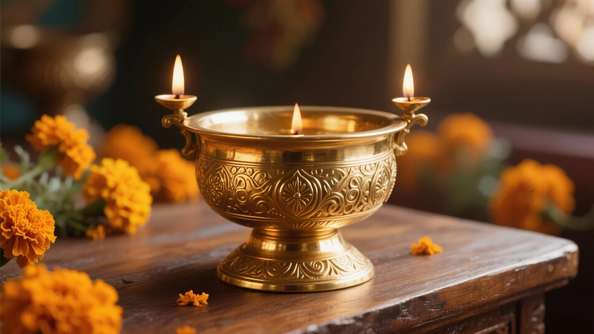 1. Handcrafted Brass Diya